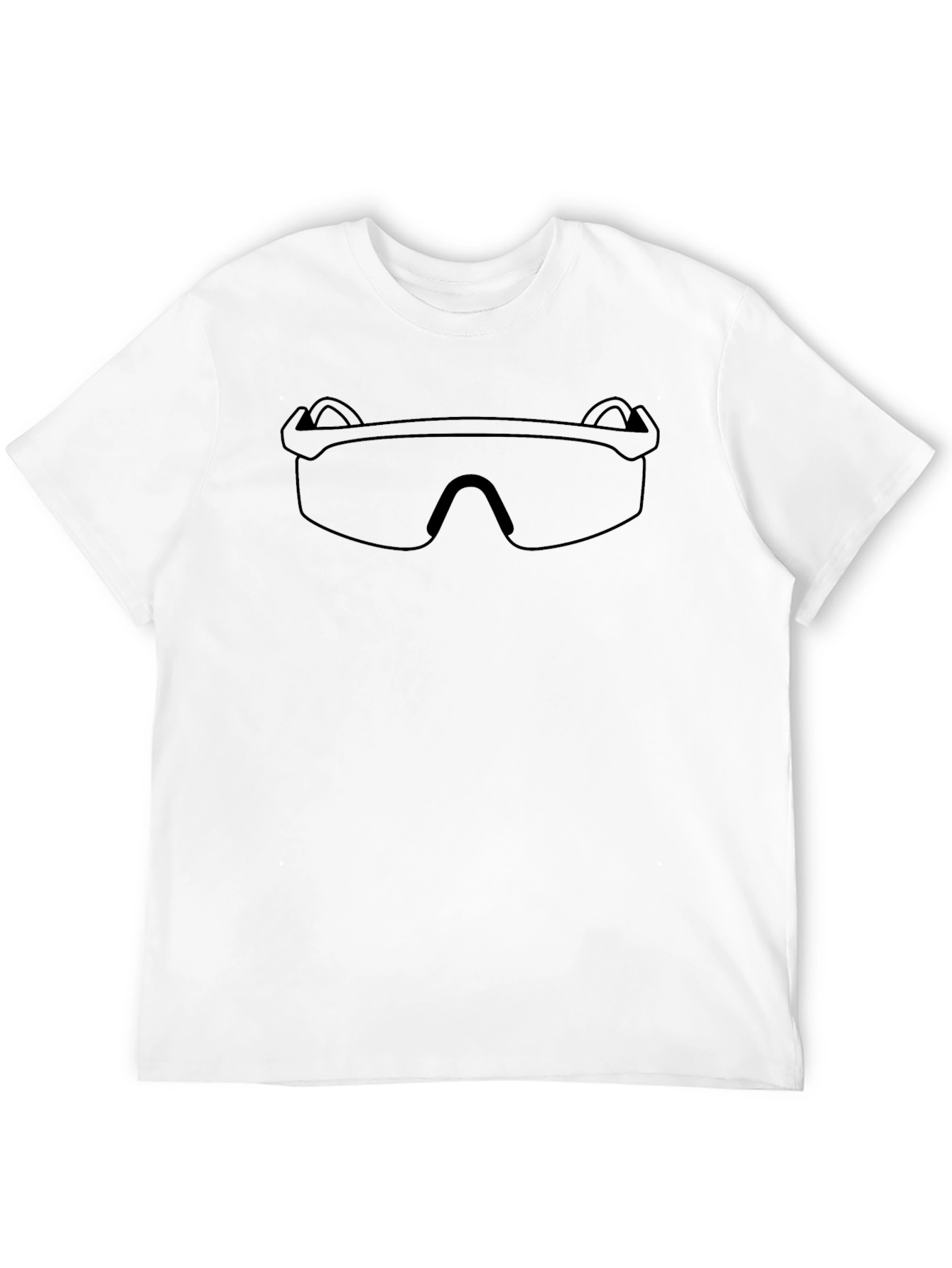 Black T-Shirt with Sunglasses Graphic