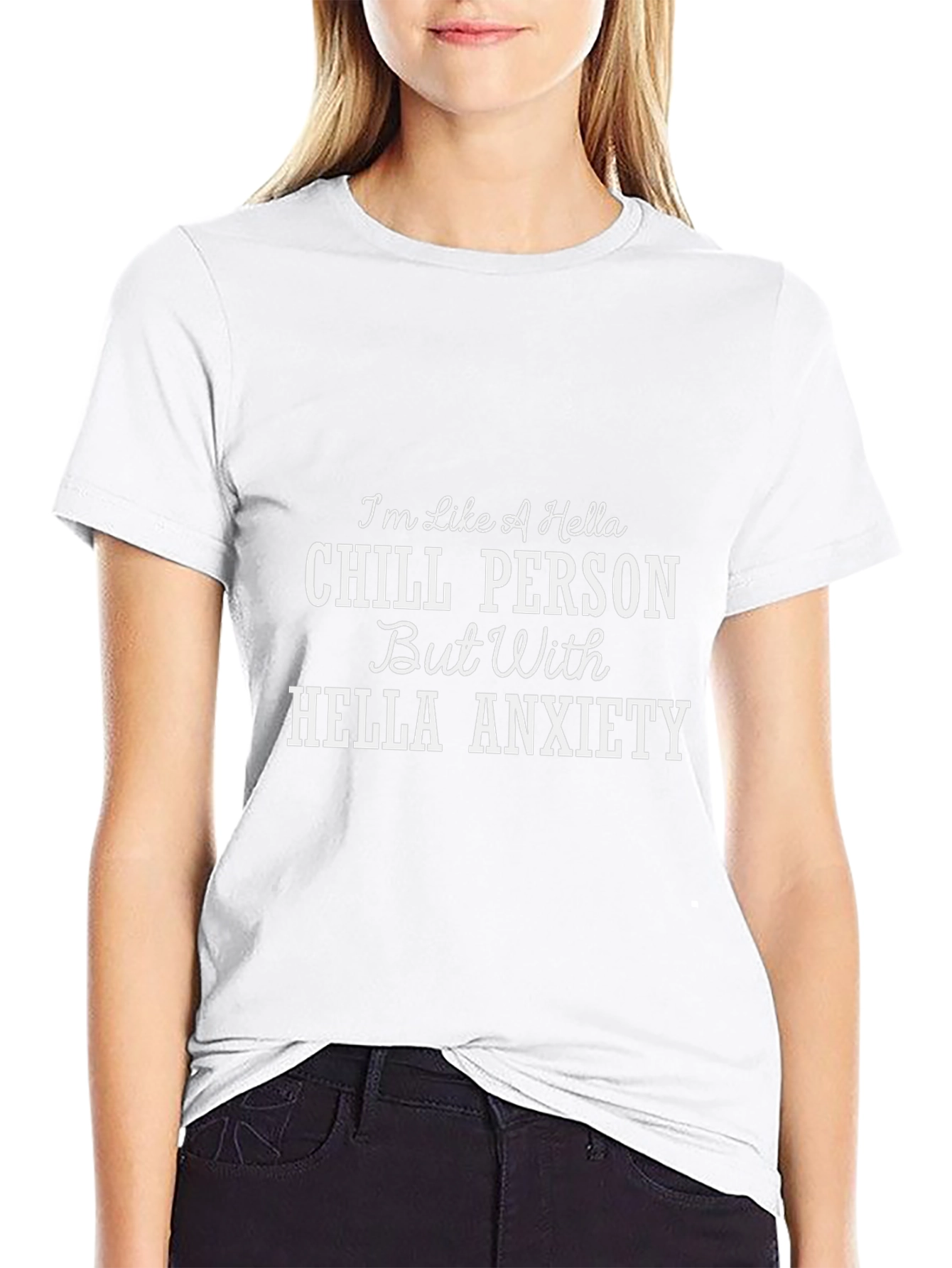 Chill Person With Anxiety Graphic T-Shirt