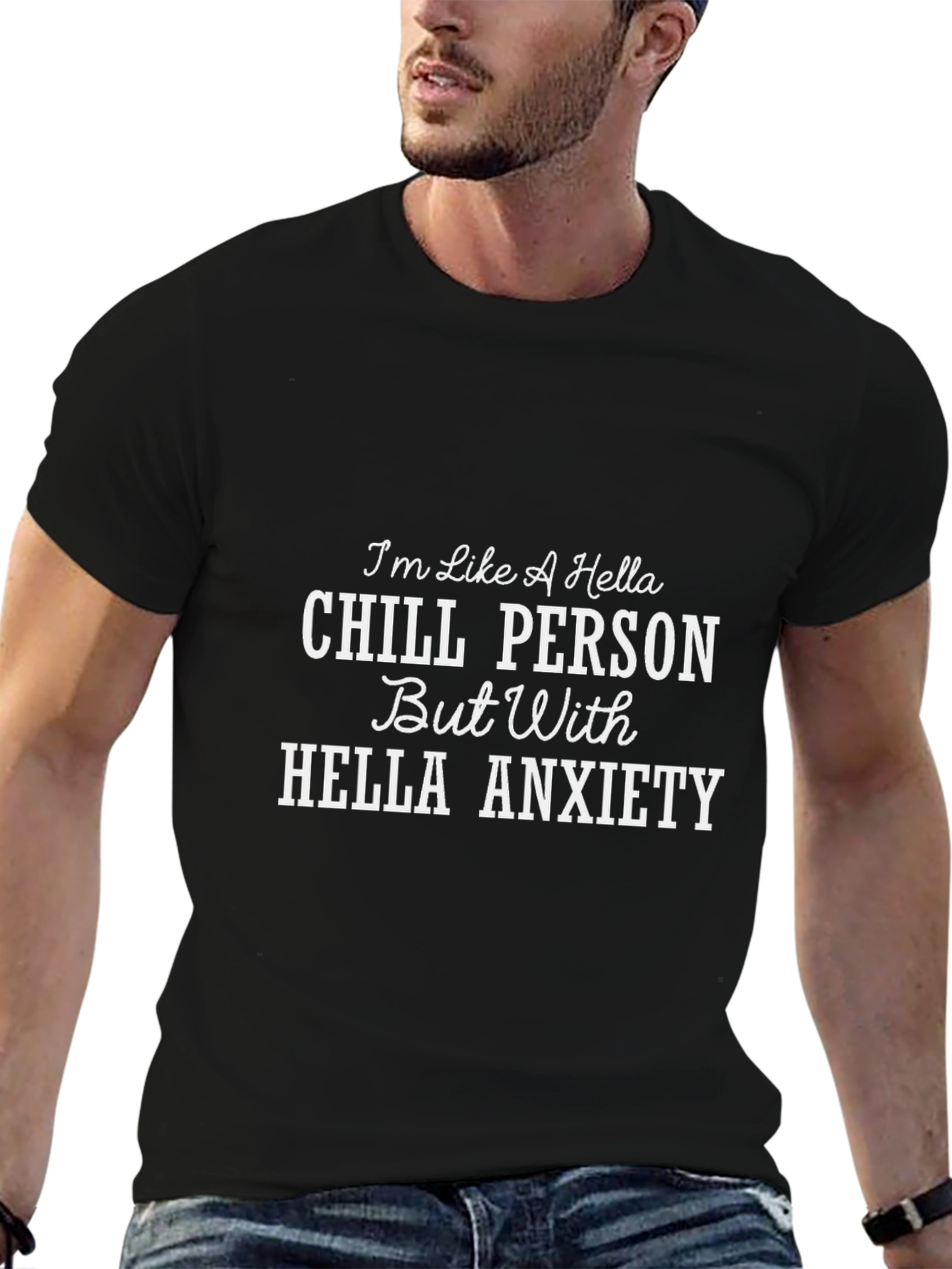 Chill Person With Anxiety Graphic T-Shirt