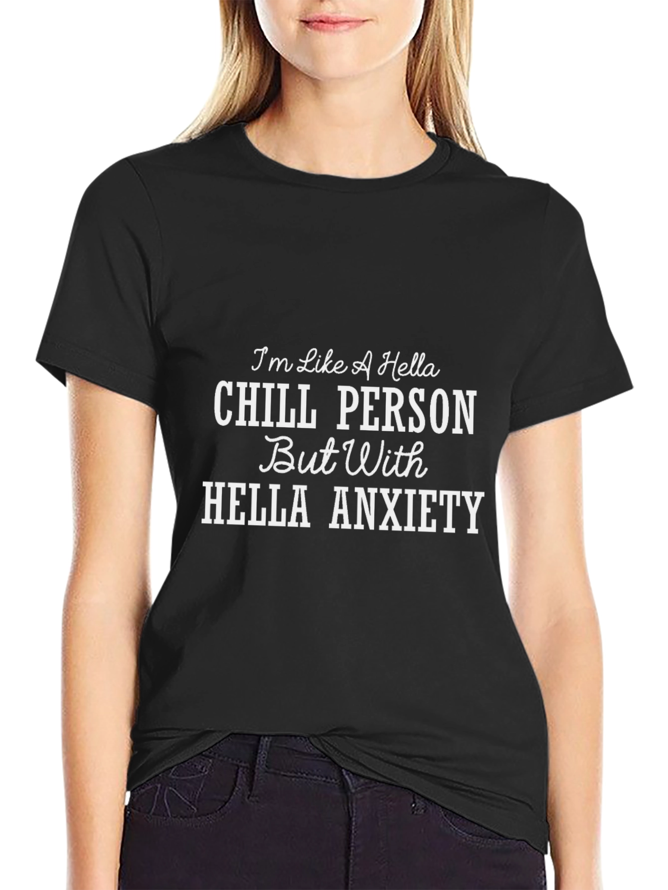 Chill Person With Anxiety Graphic T-Shirt