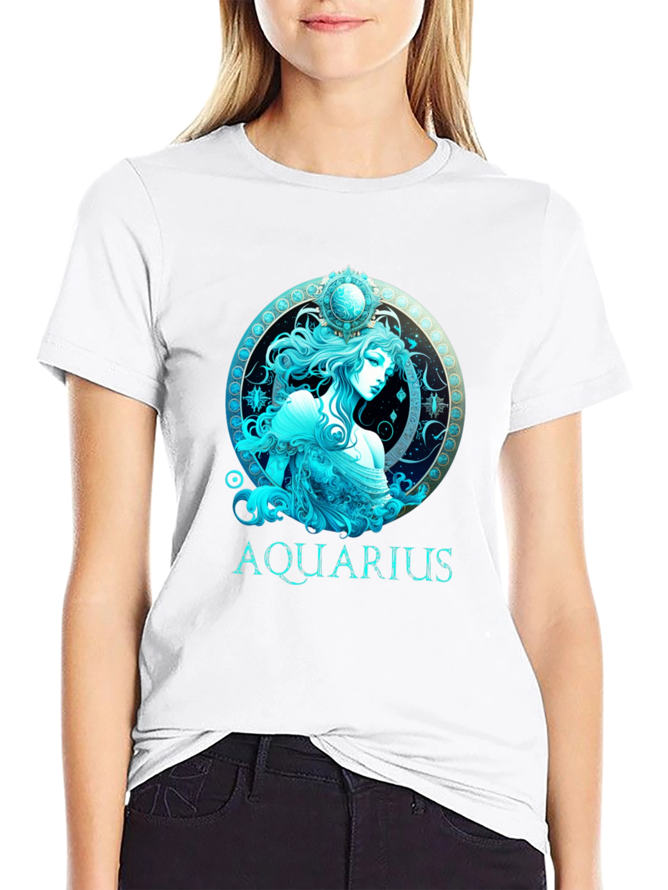 Aquarius Zodiac T-Shirt - Stylish Astrological Design