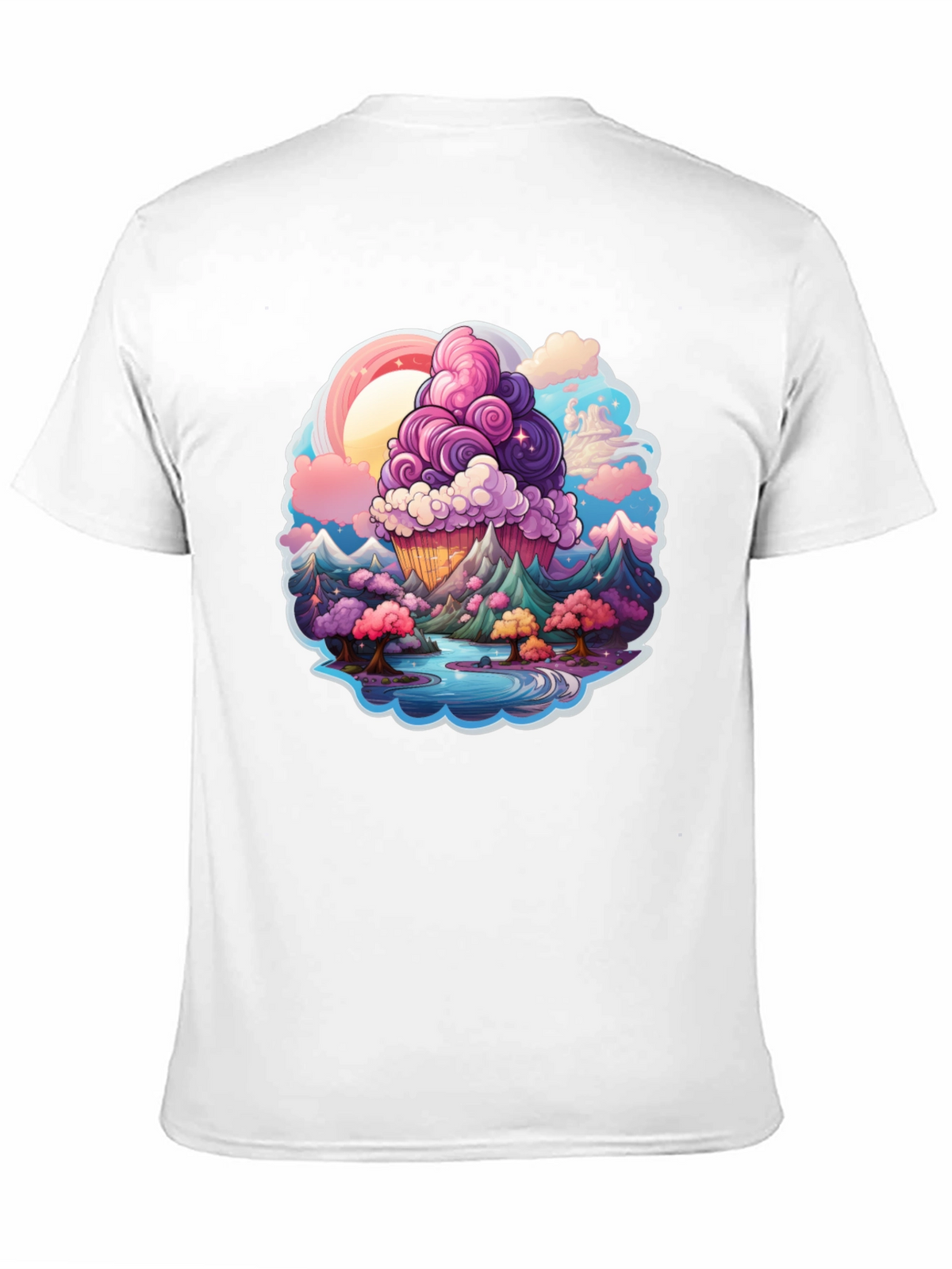 Fantasy Landscape Cupcake Graphic Tee