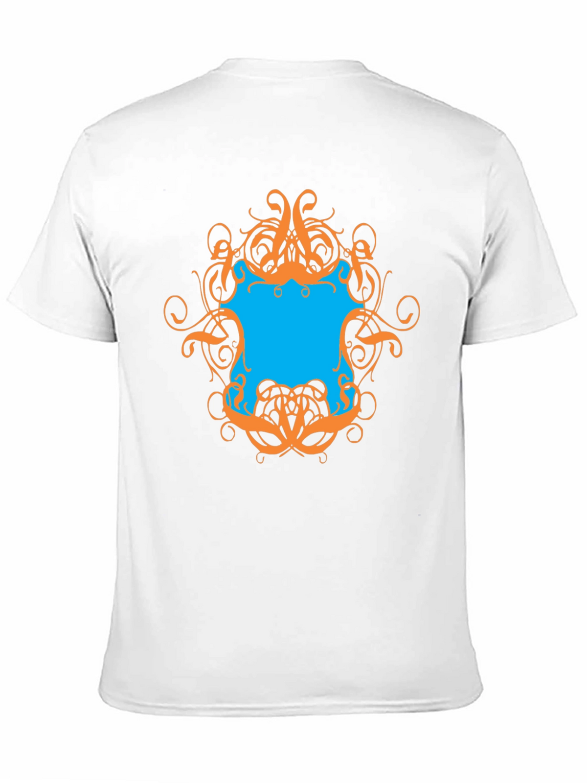 Graphic Tee - Black T-Shirt with Ornamental Design