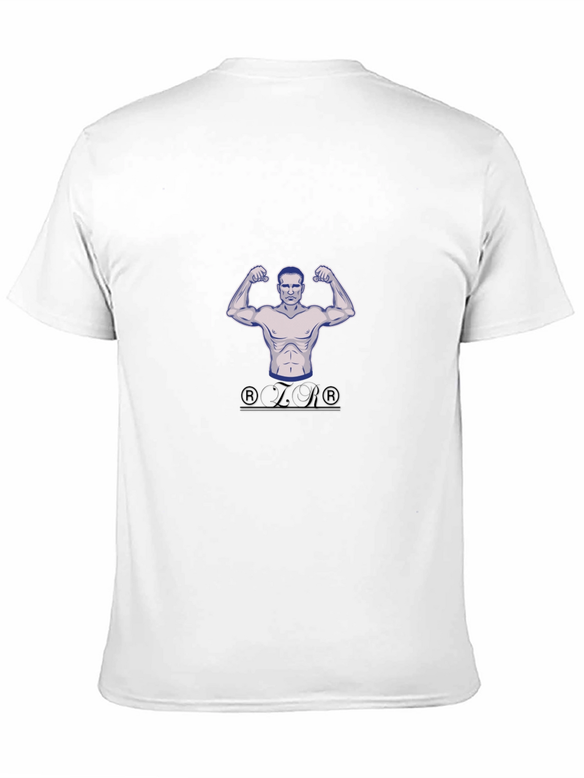 Mens Black Graphic T-Shirt - Bodybuilder Design