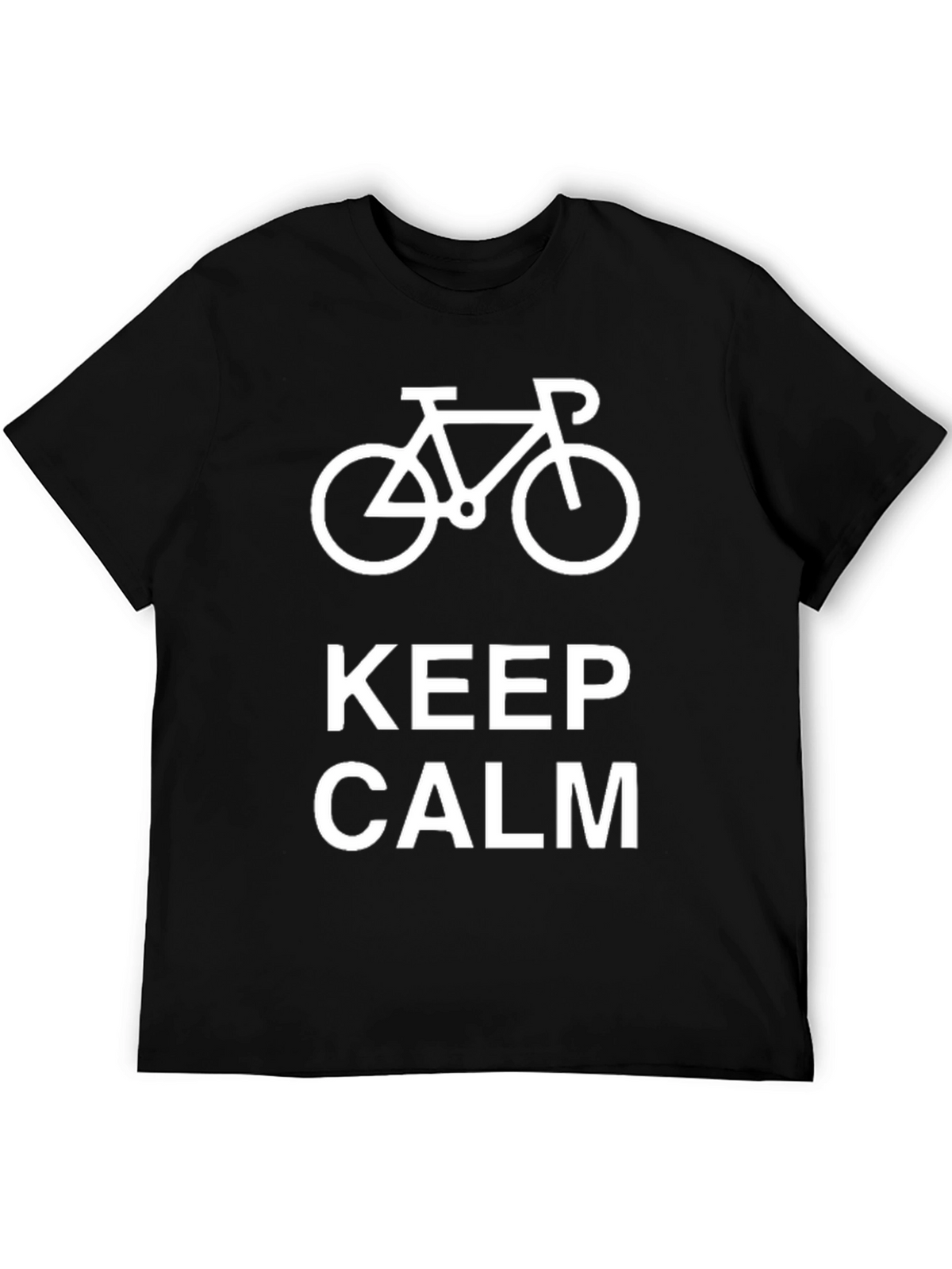 Keep Calm Cycling T-Shirt - Black