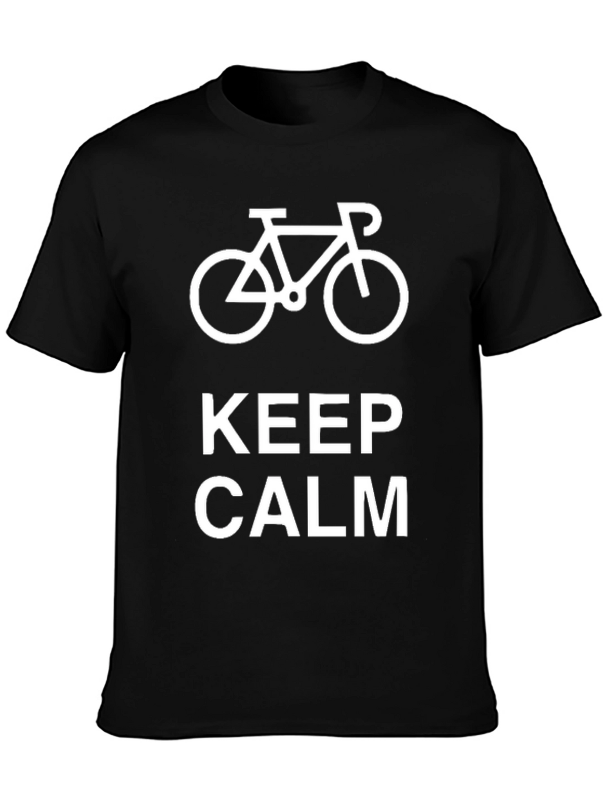 Keep Calm Cycling T-Shirt - Black