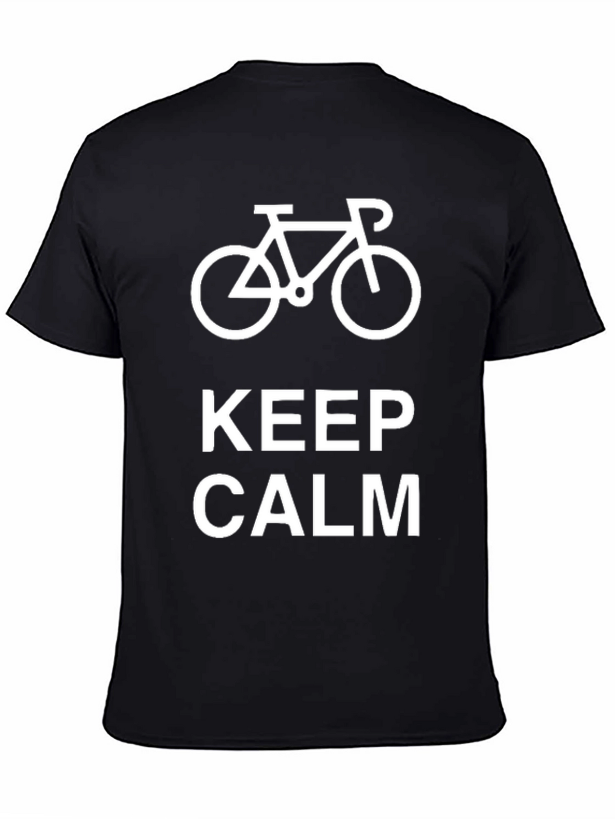 Keep Calm Cycling T-Shirt - Black