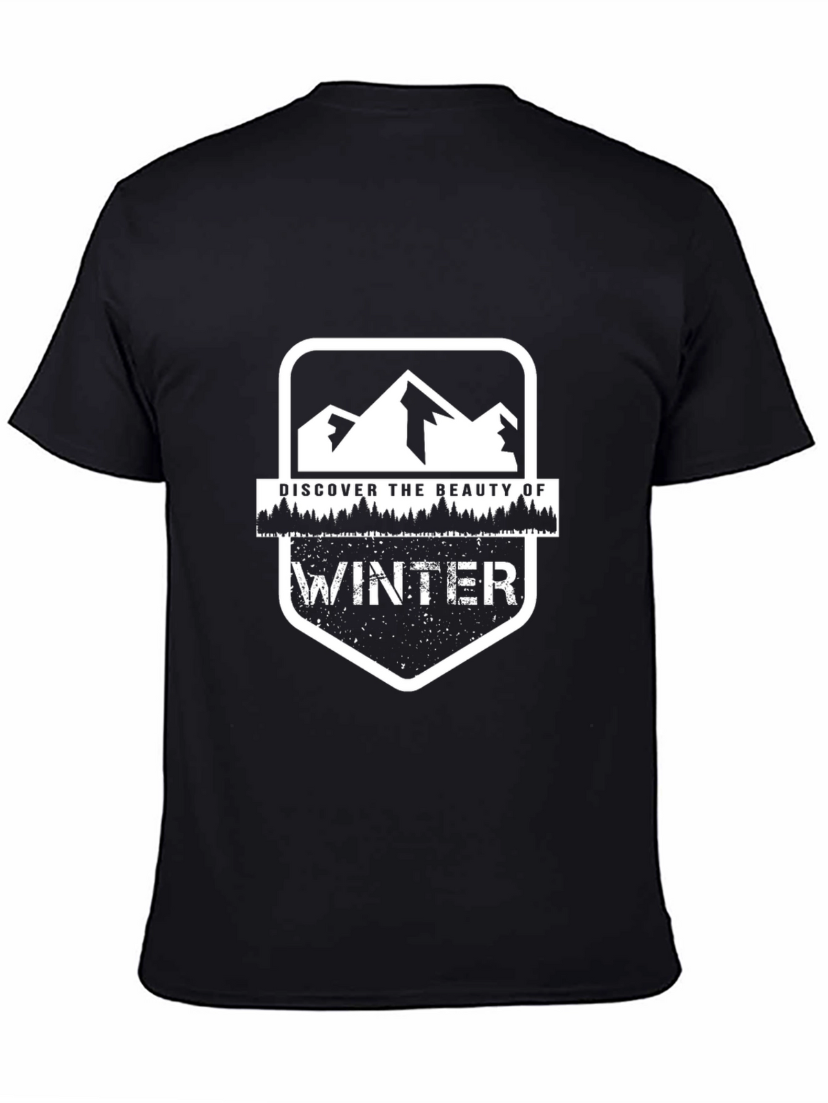 Discover Winter Graphic Tee - Black