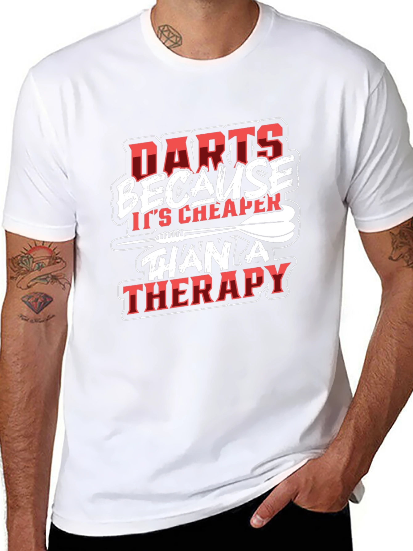 Darts Therapy Funny T-Shirt