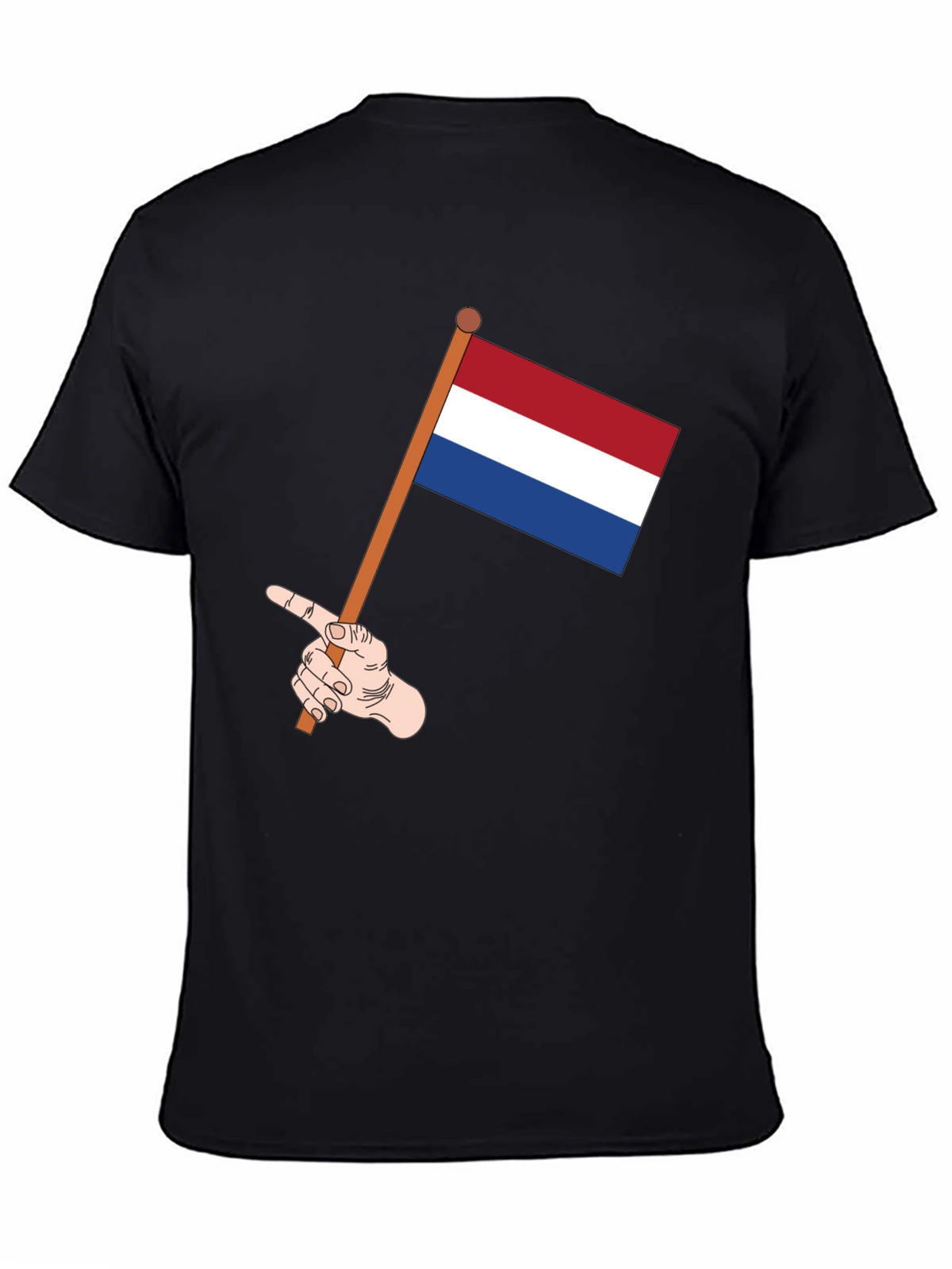 Netherlands Flag T-Shirt - Pointing Hand Graphic Tee