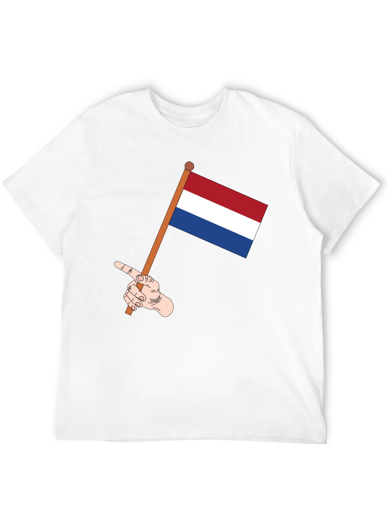 Netherlands Flag T-Shirt - Pointing Hand Graphic Tee