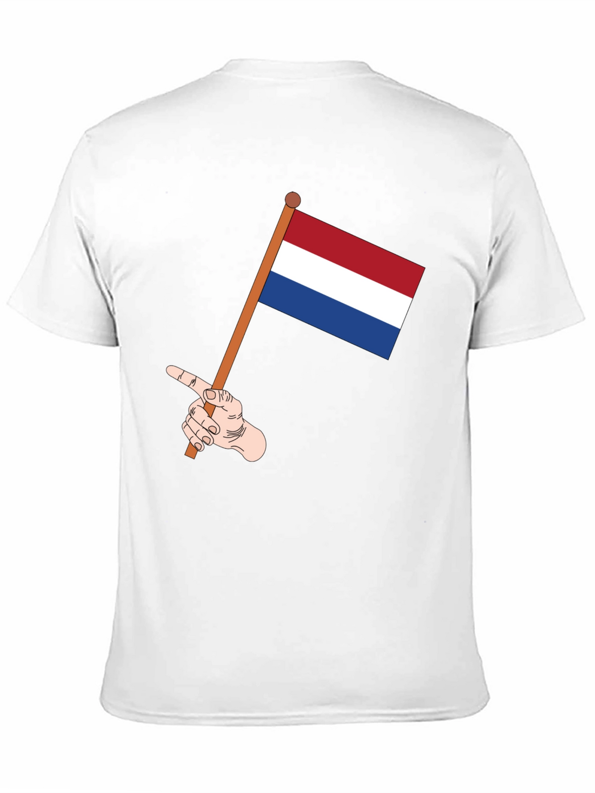 Netherlands Flag T-Shirt - Pointing Hand Graphic Tee