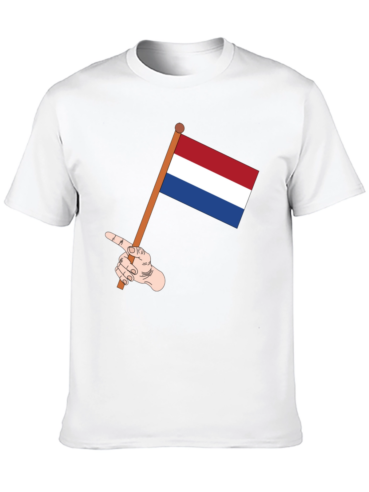 Netherlands Flag T-Shirt - Pointing Hand Graphic Tee