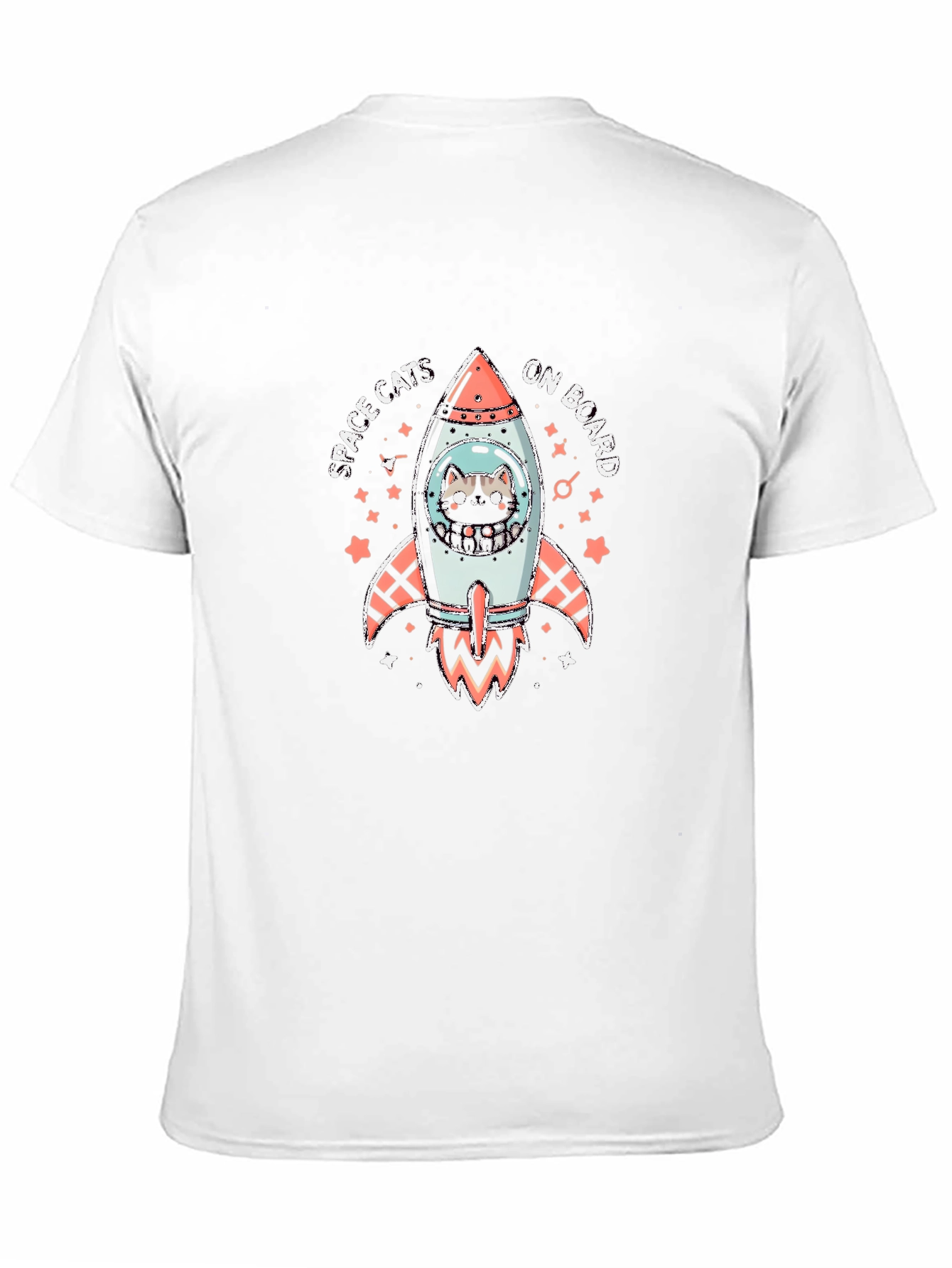 Space Cats Rocket Graphic Tee