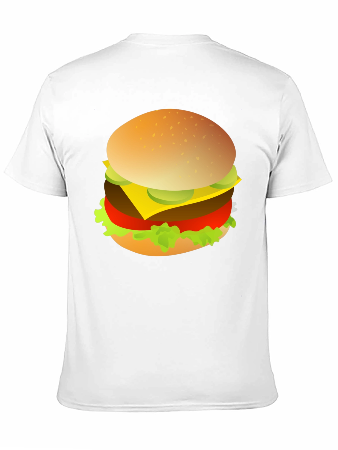 Burger Graphic Print Crew Neck T-Shirt