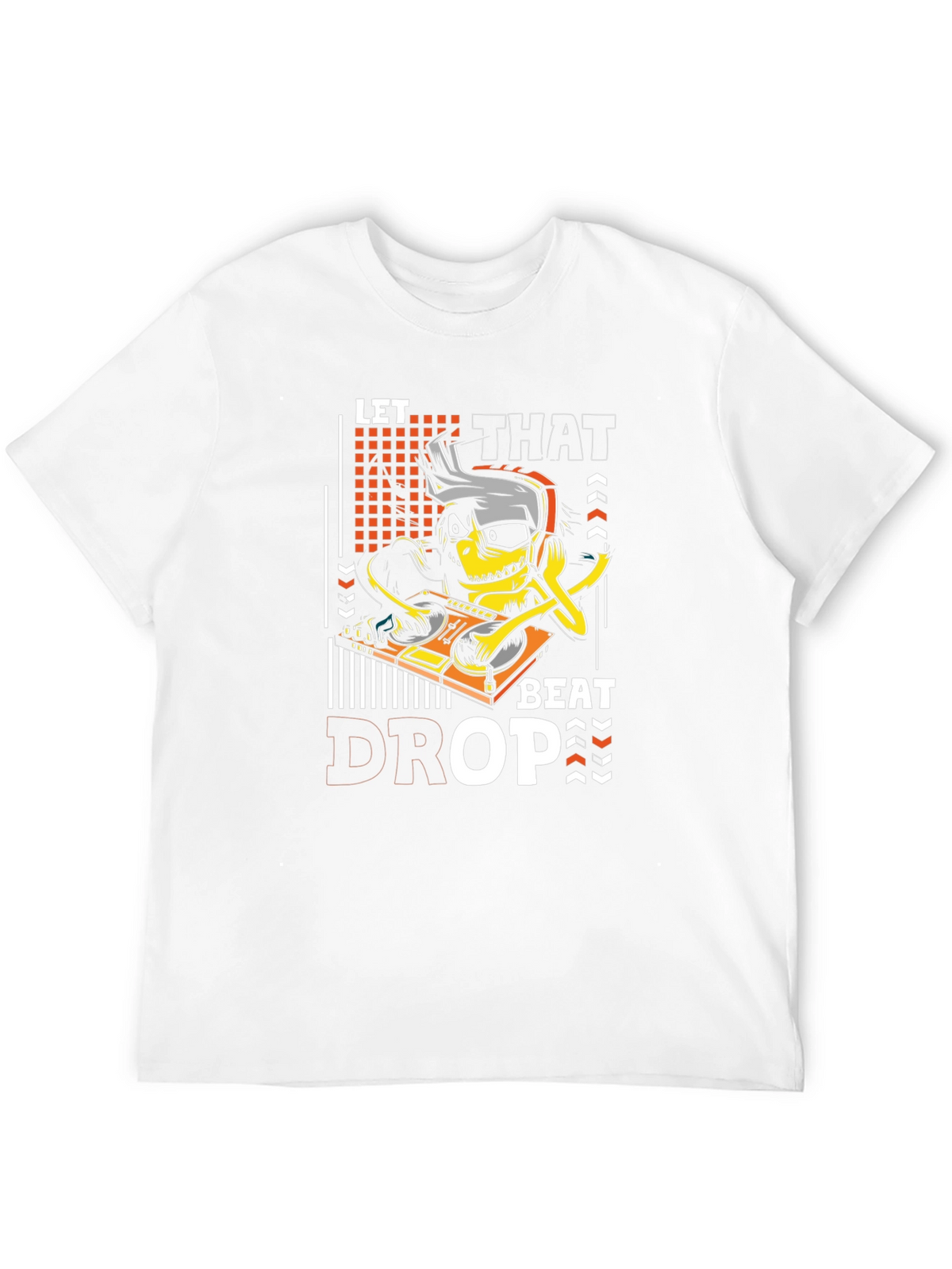 Let That Beat Drop T-Shirt DJ Cartoon Graphic Tee