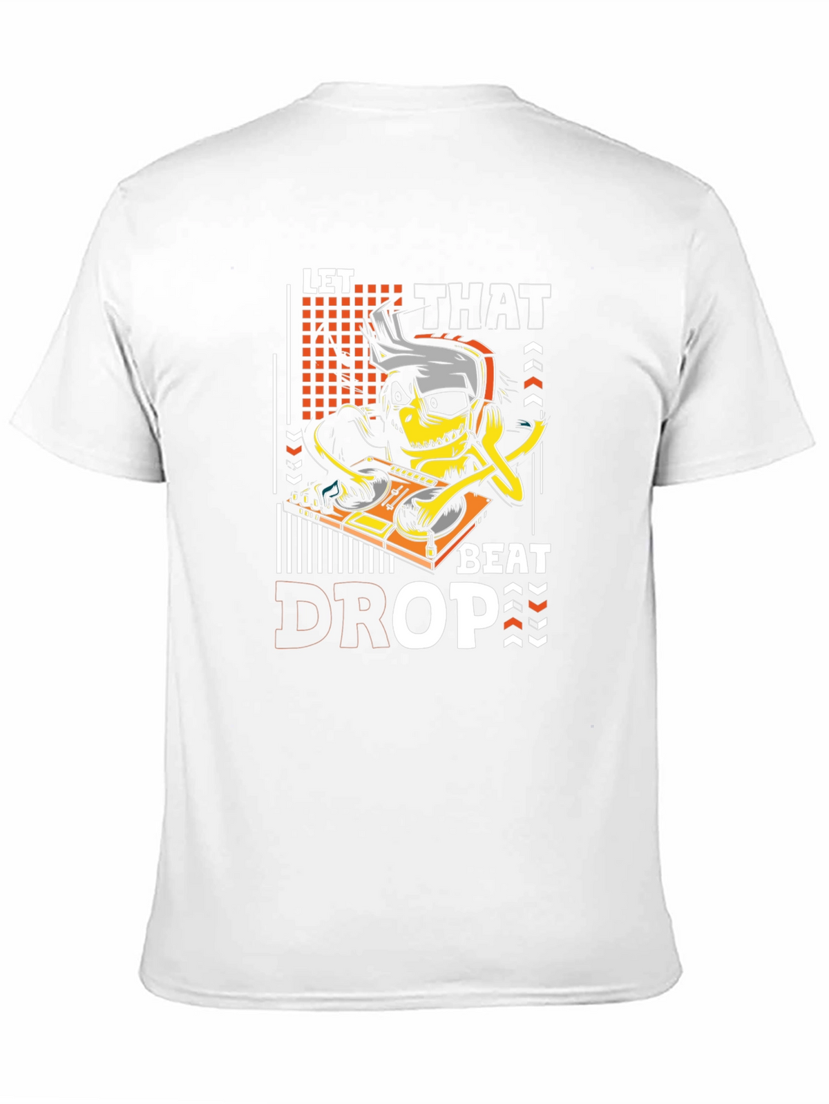 Let That Beat Drop T-Shirt DJ Cartoon Graphic Tee