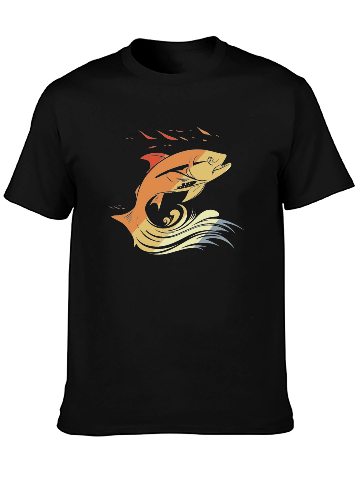 Fishing T-Shirt: Retro Fish Design