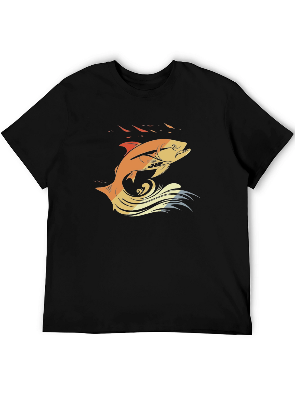 Fishing T-Shirt: Retro Fish Design