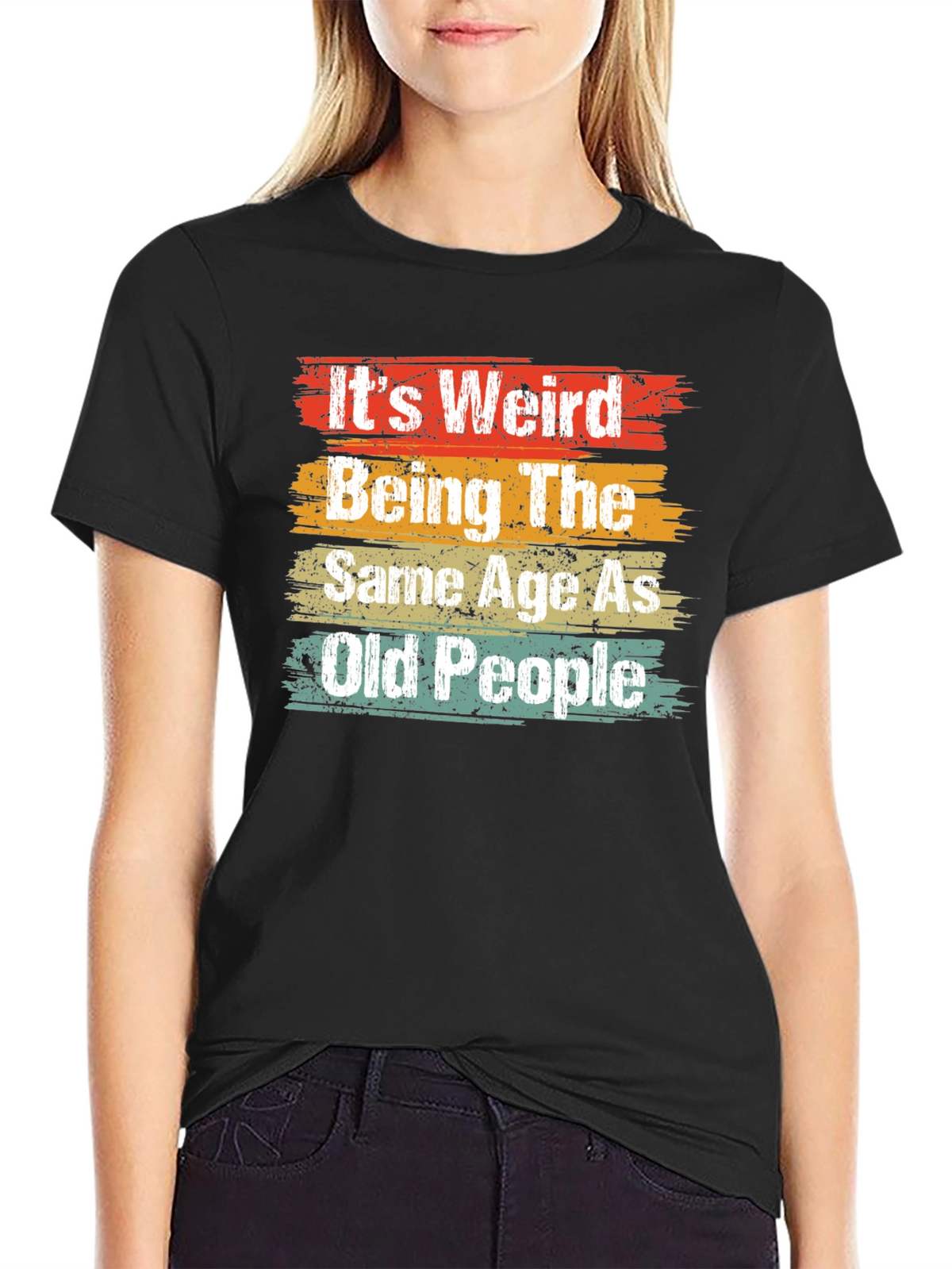 Funny Same Age As Old People Graphic Tee