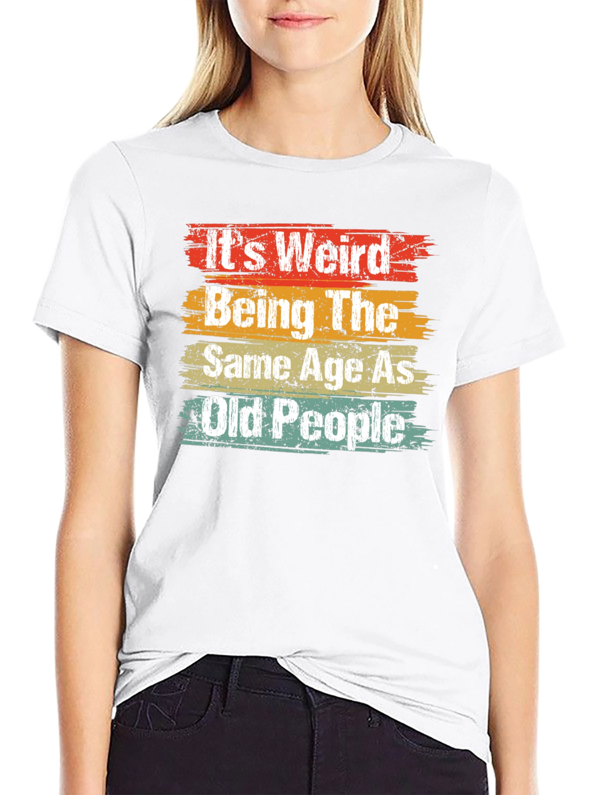 Funny Same Age As Old People Graphic Tee
