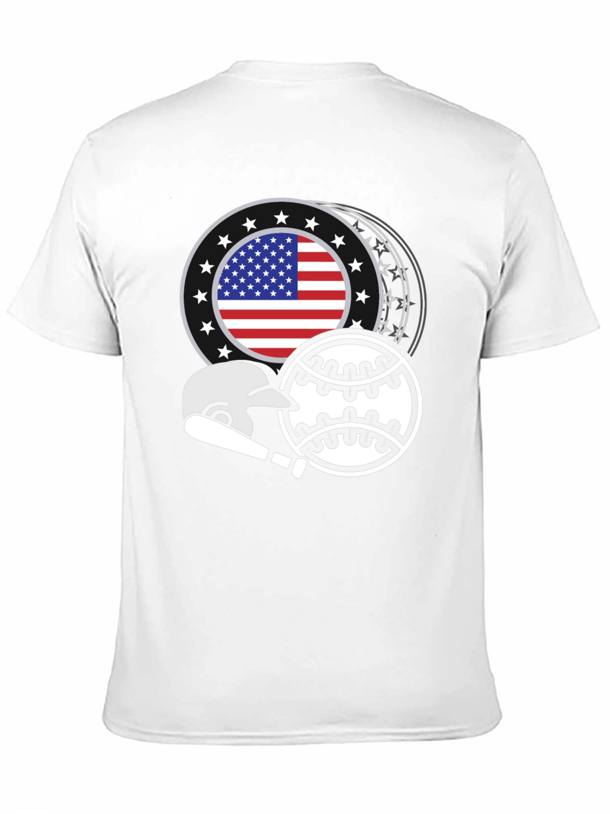 Patriotic Baseball Graphic Tee