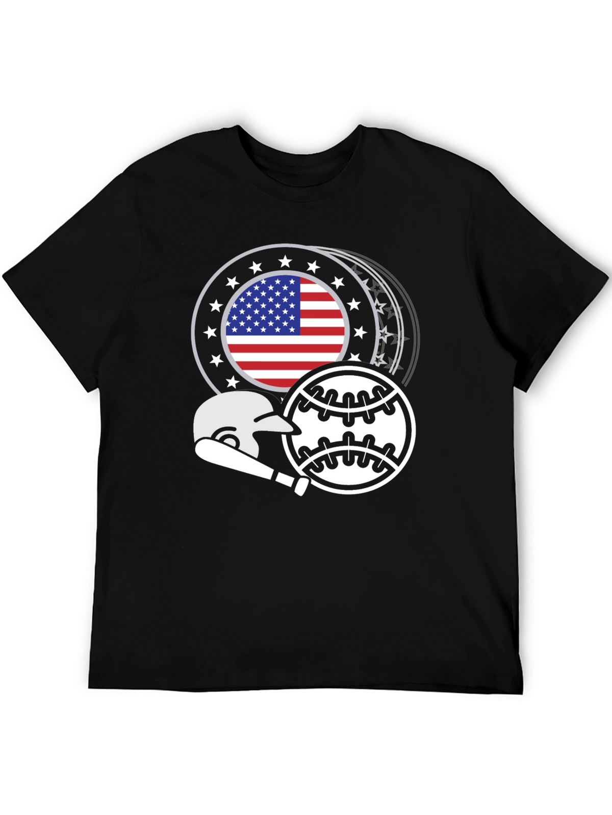 Patriotic Baseball Graphic Tee