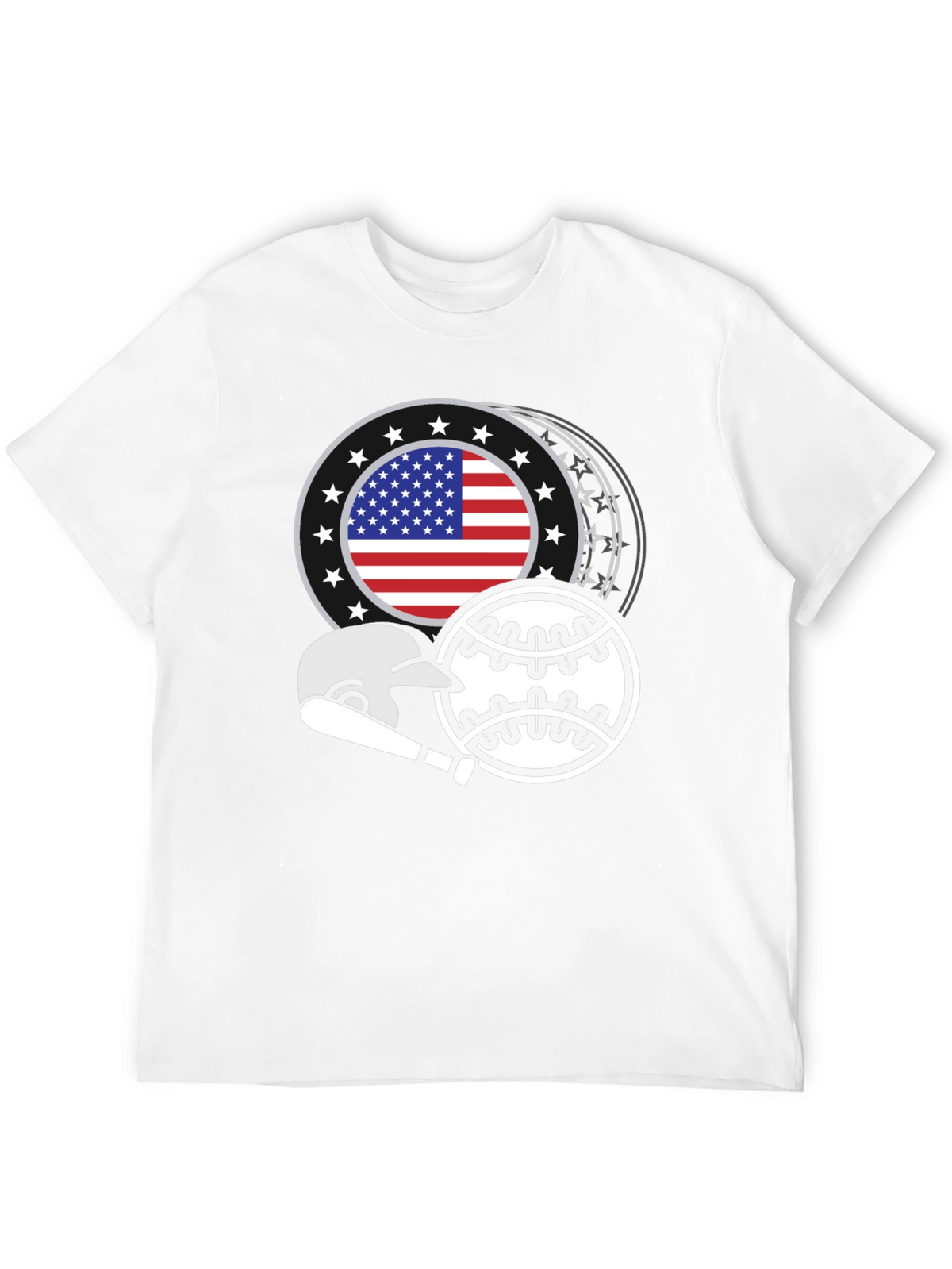 Patriotic Baseball Graphic Tee