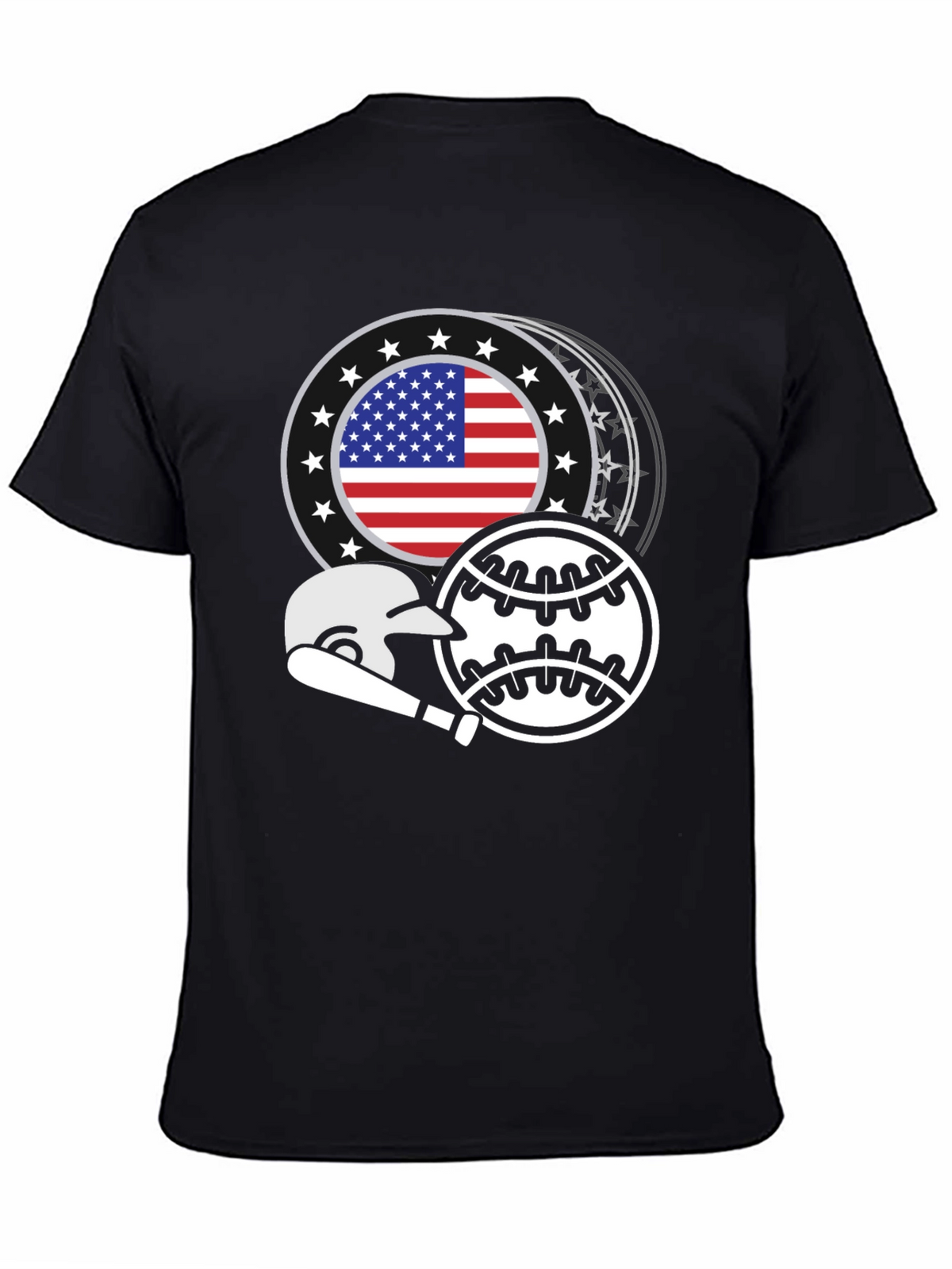 Patriotic Baseball Graphic Tee