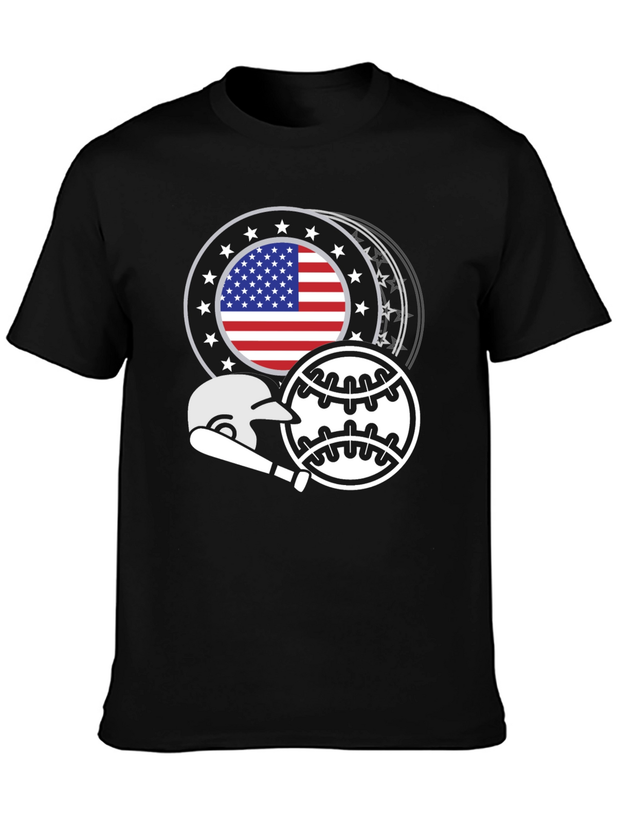 Patriotic Baseball Graphic Tee