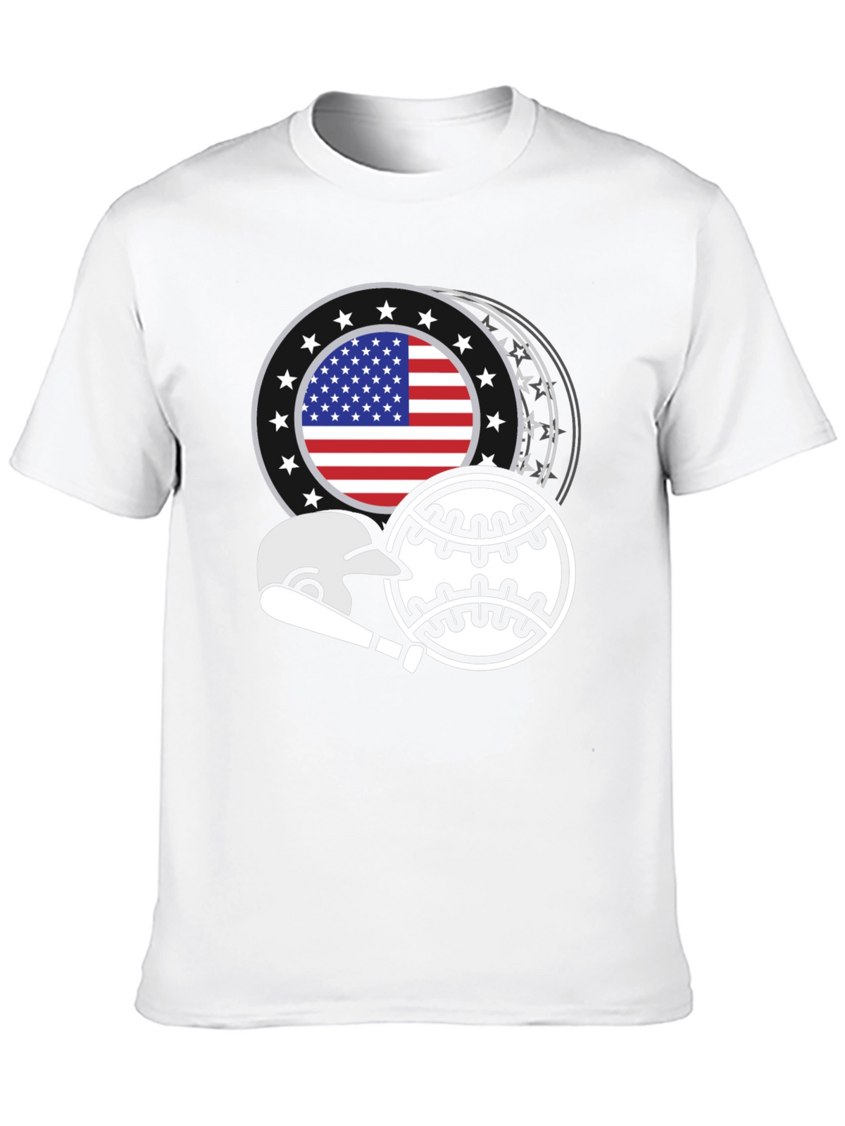 Patriotic Baseball Graphic Tee
