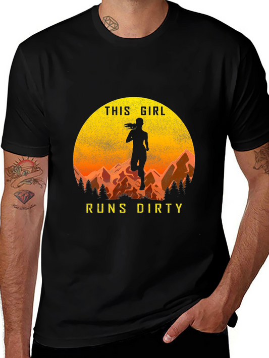 This Girl Runs Dirty T-Shirt - Trail Running Tee