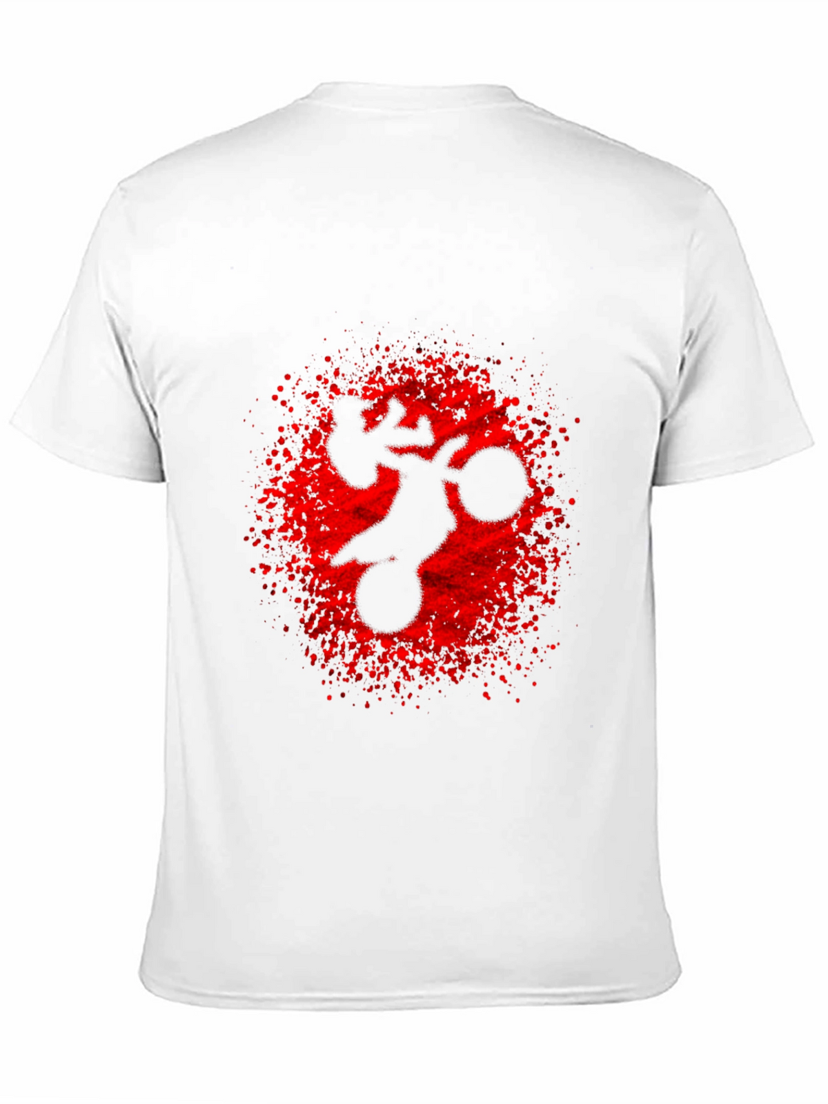 Motorcycle Graphic T-Shirt - Black Crew Neck Tee