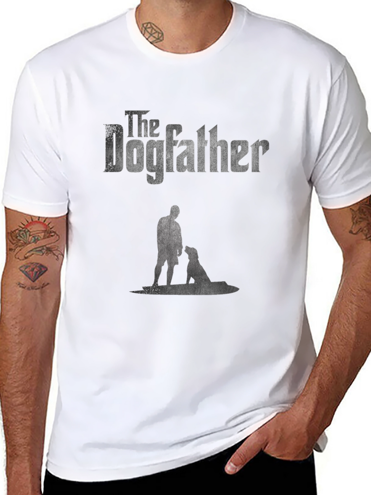 The Dogfather T-Shirt Cool Dog Lover Tee