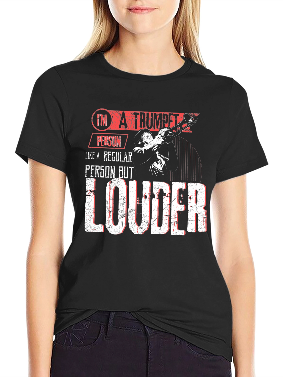 Trumpet Person T-Shirt - Loud Musician Tee