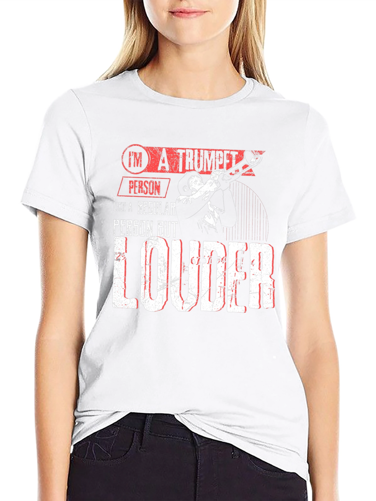 Trumpet Person T-Shirt - Loud Musician Tee