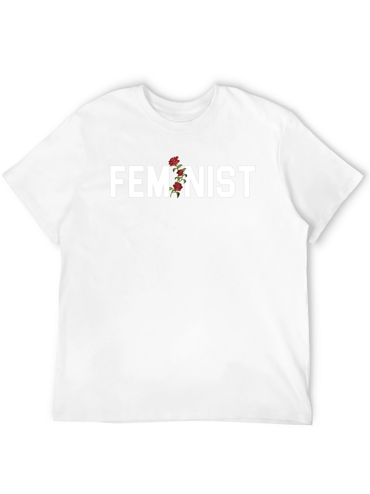 Feminist Floral Graphic Tee - Empowering Statement Shirt