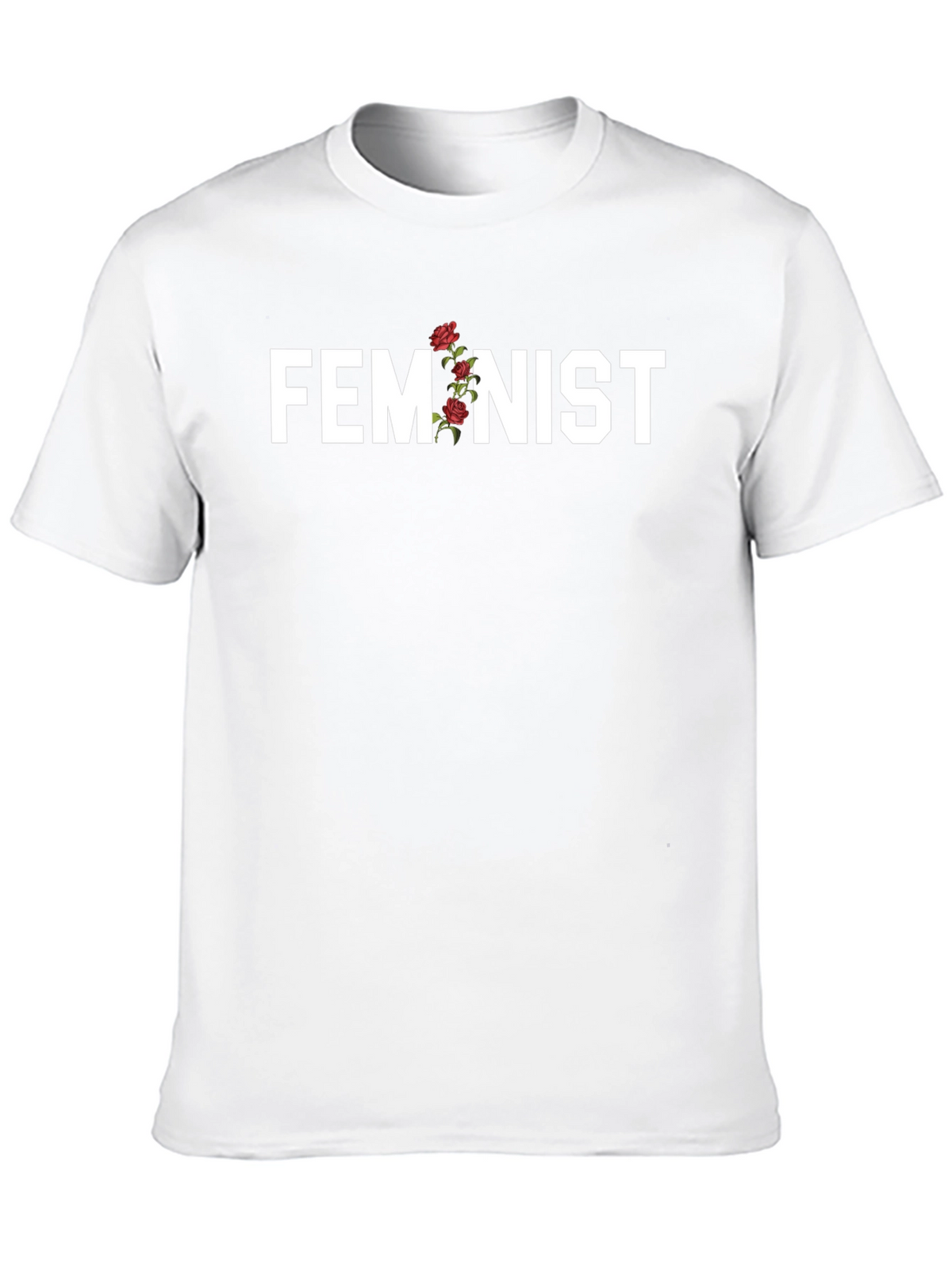 Feminist Floral Graphic Tee - Empowering Statement Shirt