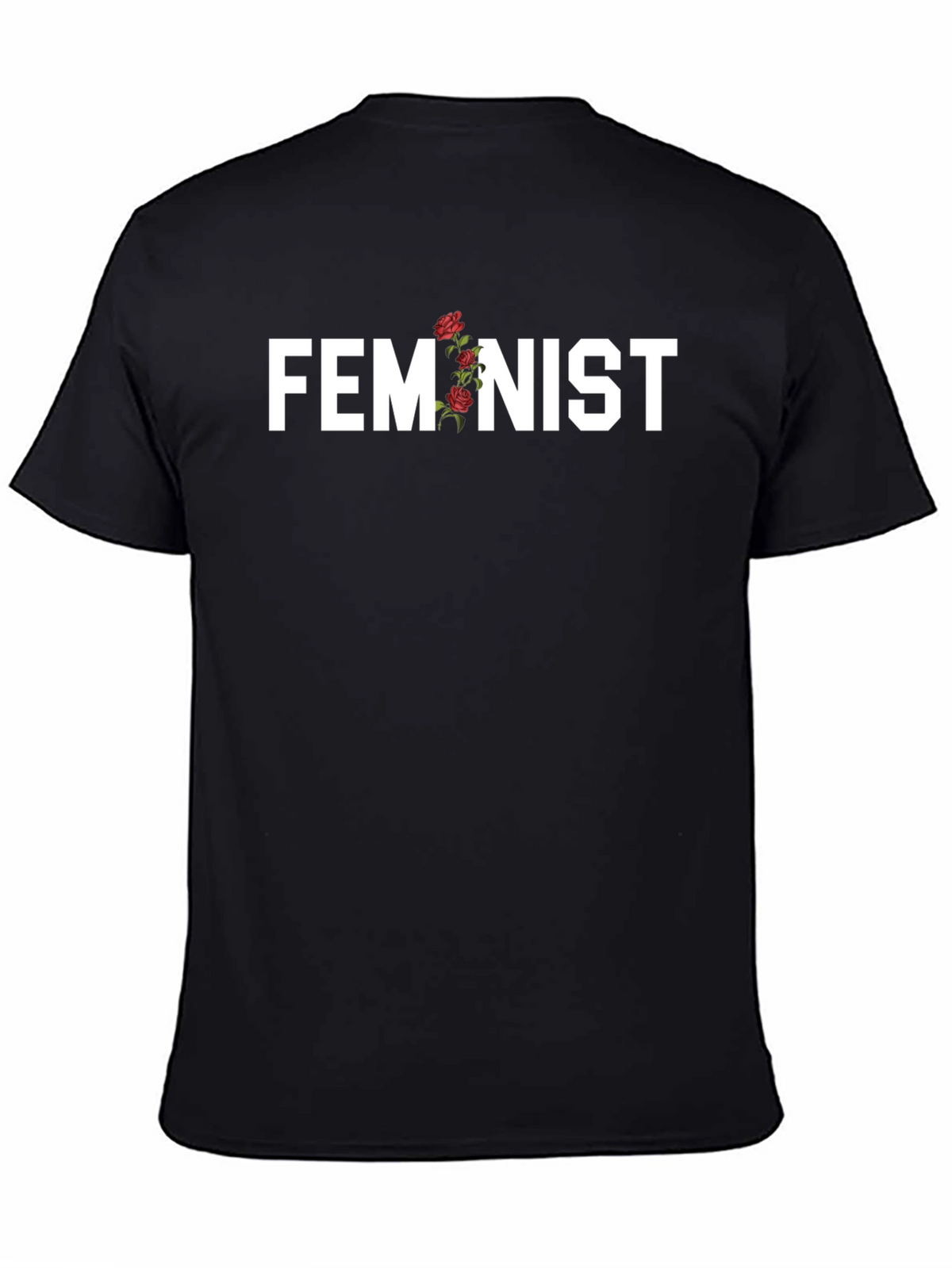 Feminist Floral Graphic Tee - Empowering Statement Shirt