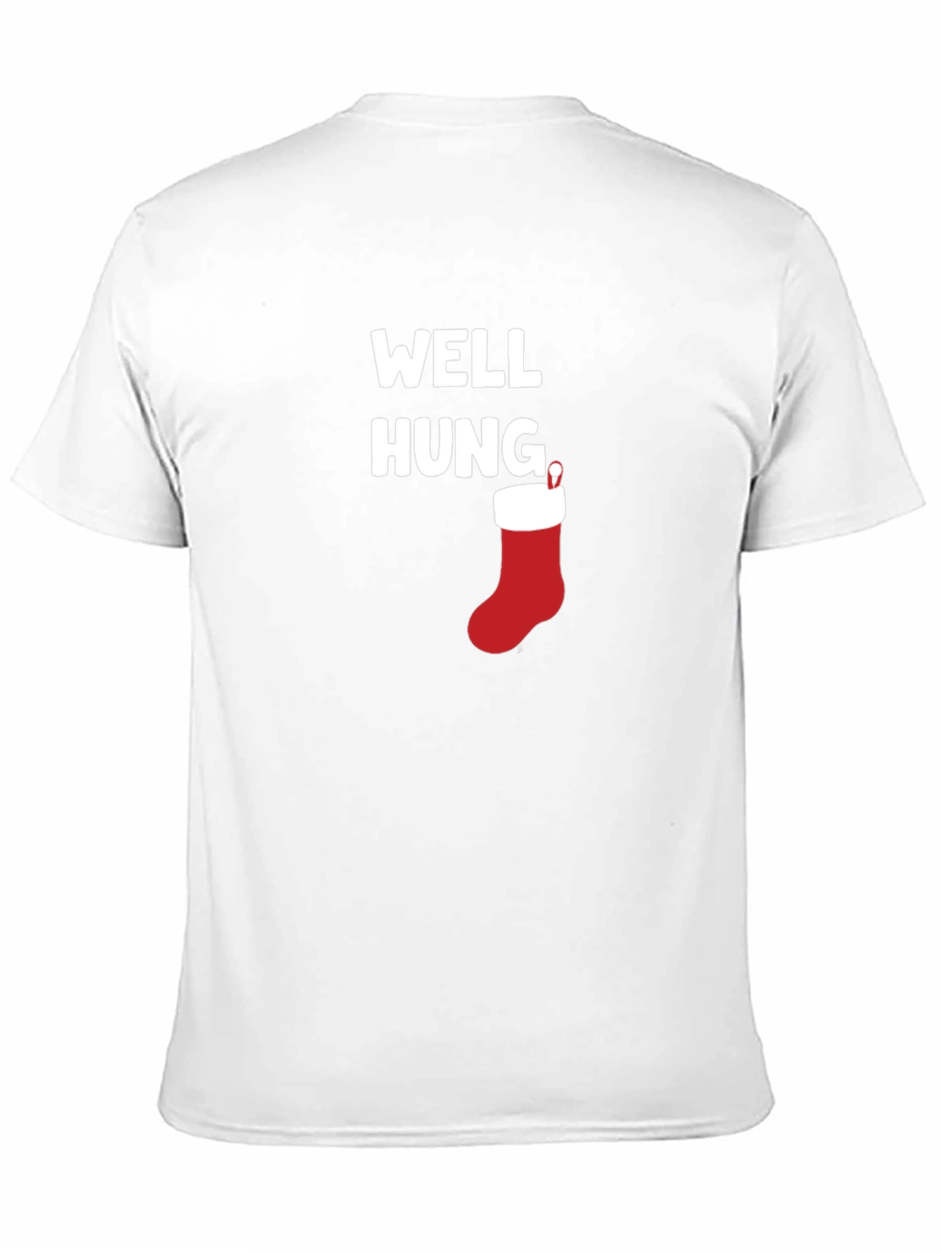 Well Hung Christmas Stocking Graphic Tee