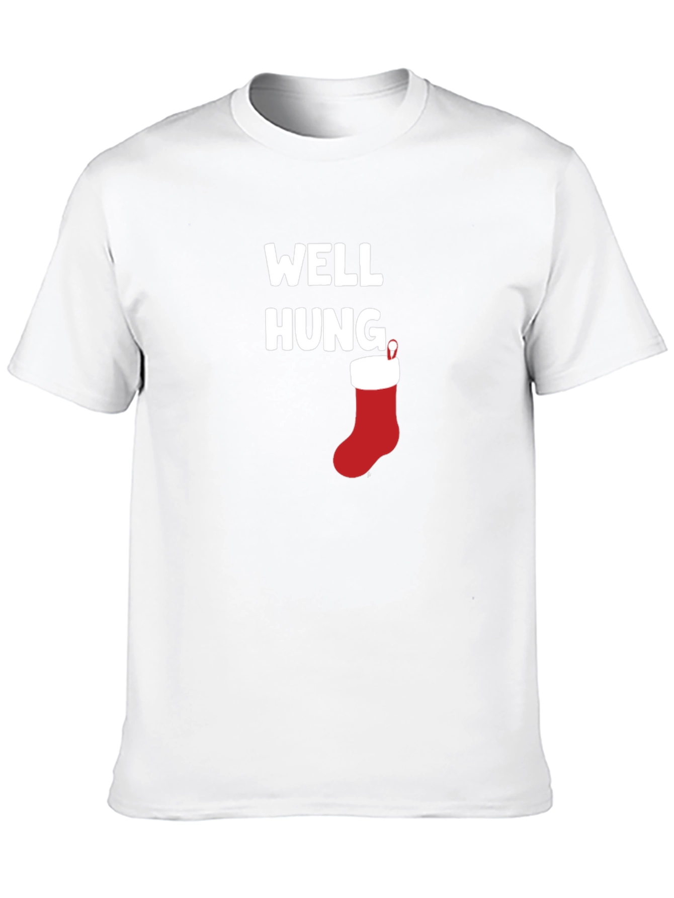 Well Hung Christmas Stocking Graphic Tee