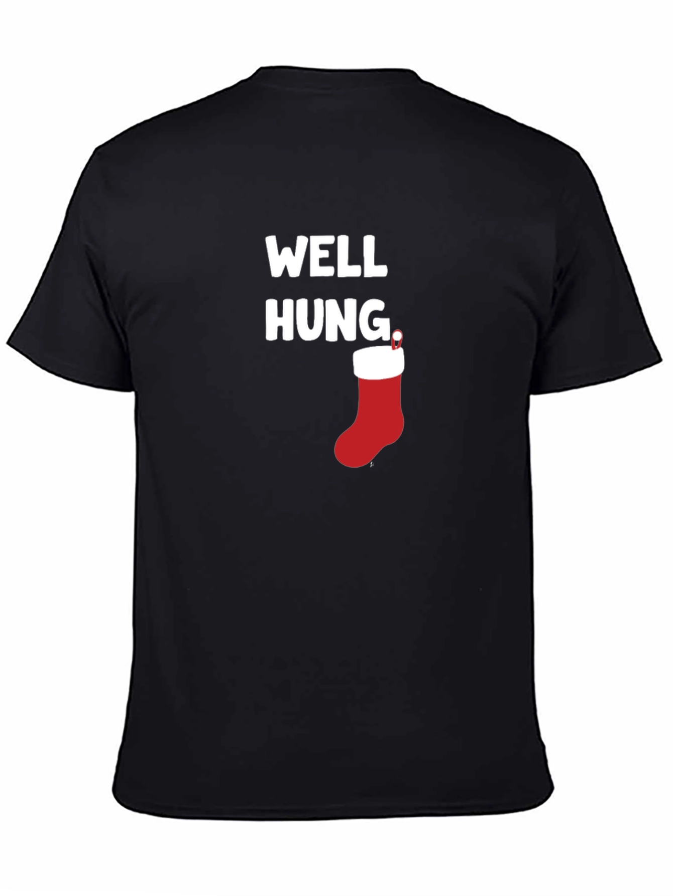 Well Hung Christmas Stocking Graphic Tee