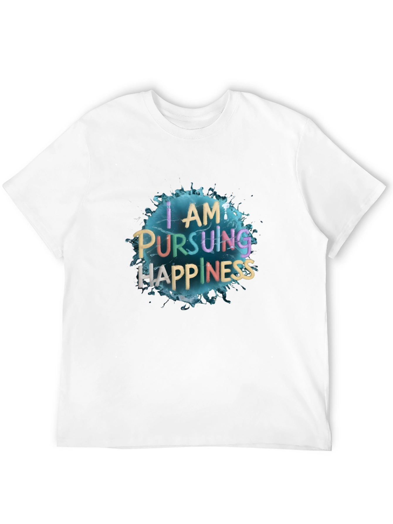 Pursuing Happiness Black Graphic Tee
