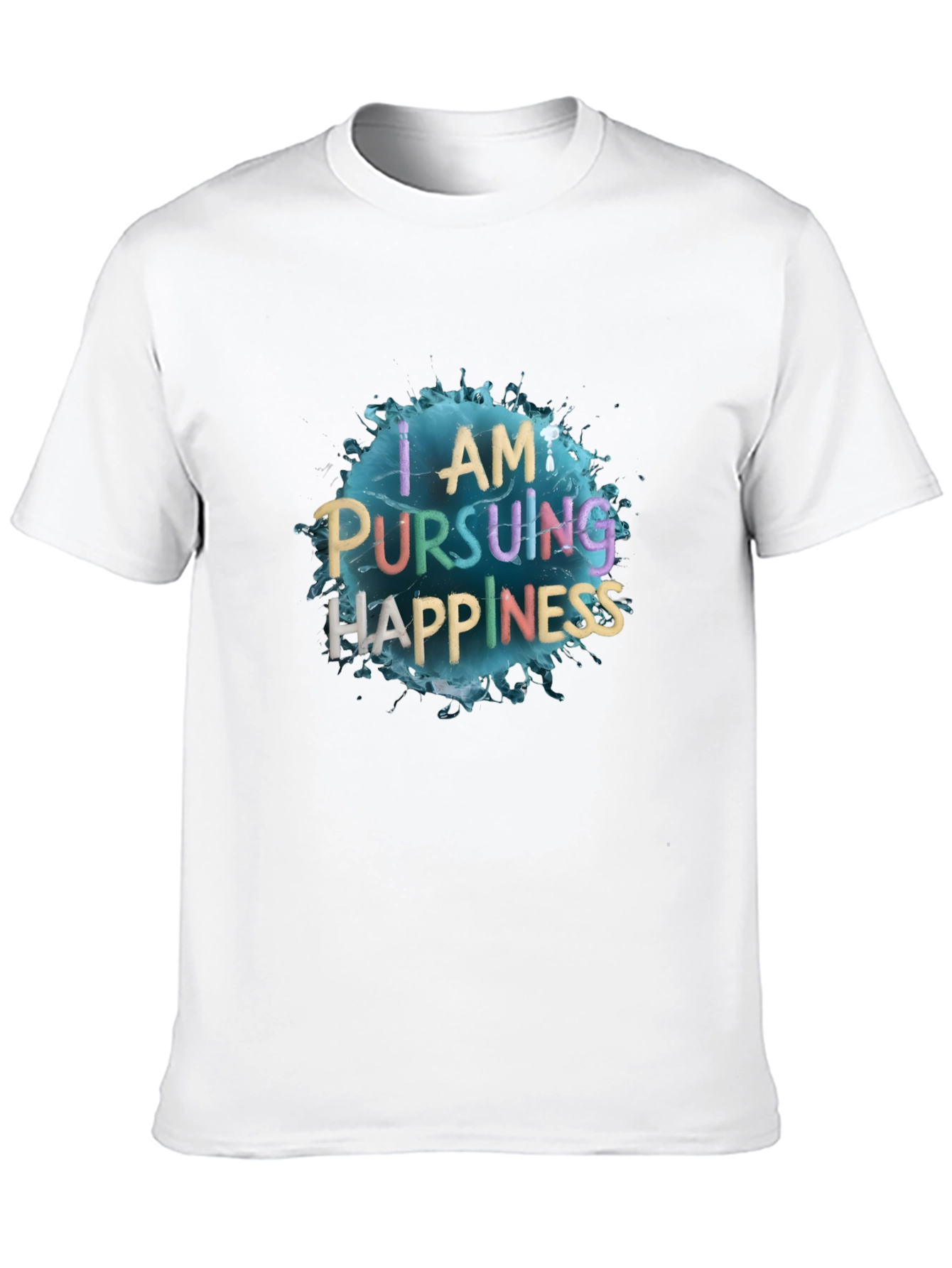 Pursuing Happiness Black Graphic Tee