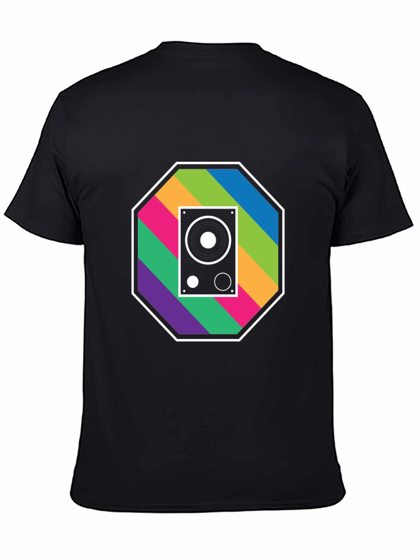 Retro Speaker Graphic Tee - Music Lovers T-Shirt