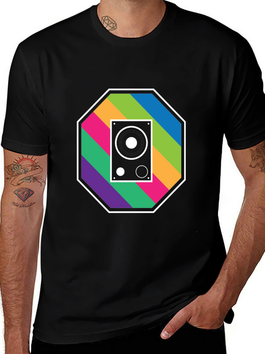 Retro Speaker Graphic Tee - Music Lovers T-Shirt