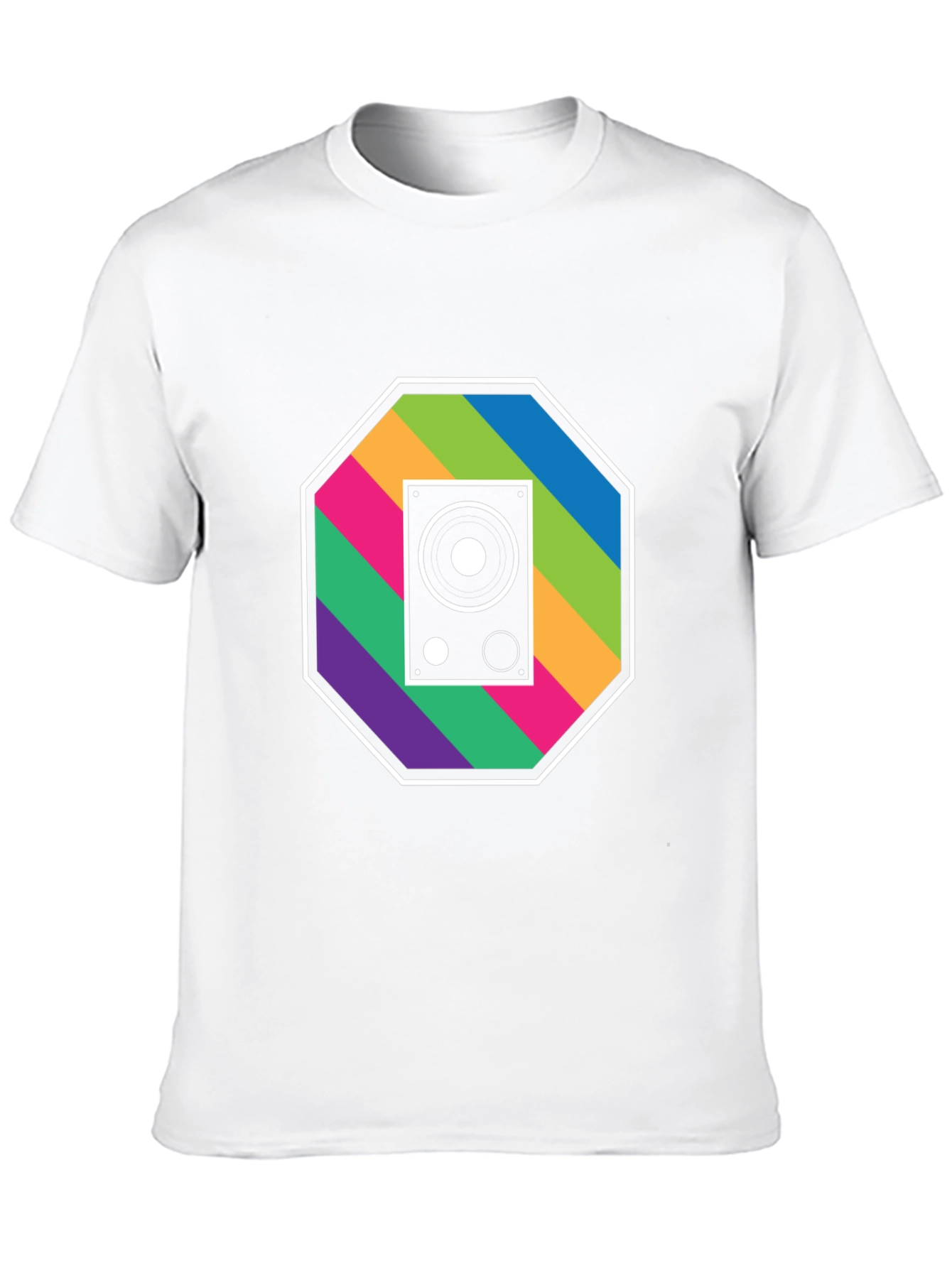 Retro Speaker Graphic Tee - Music Lovers T-Shirt