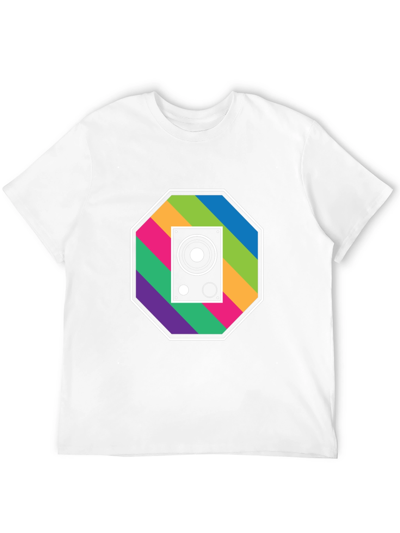 Retro Speaker Graphic Tee - Music Lovers T-Shirt
