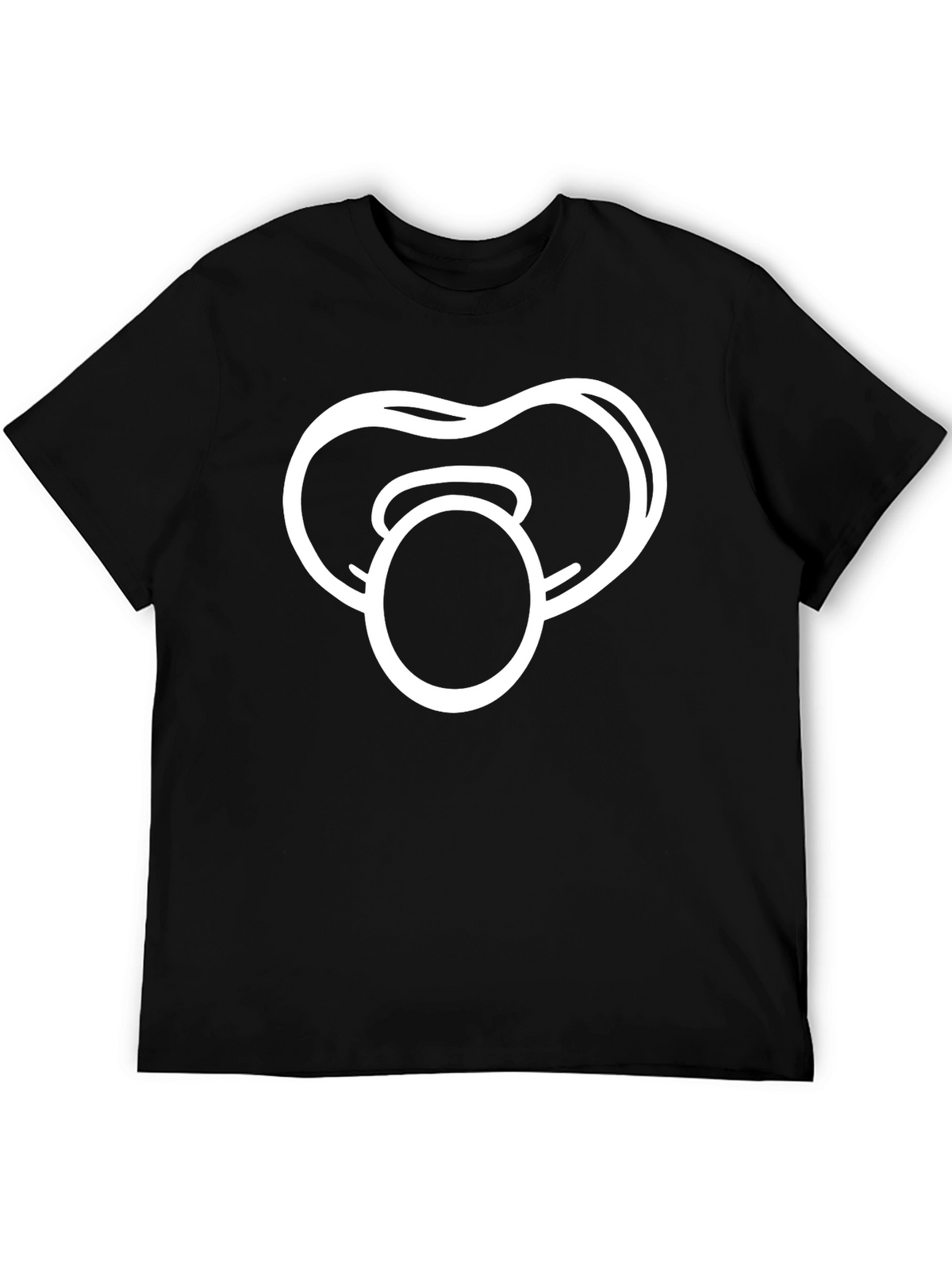 Pacifier Graphic Black T-Shirt