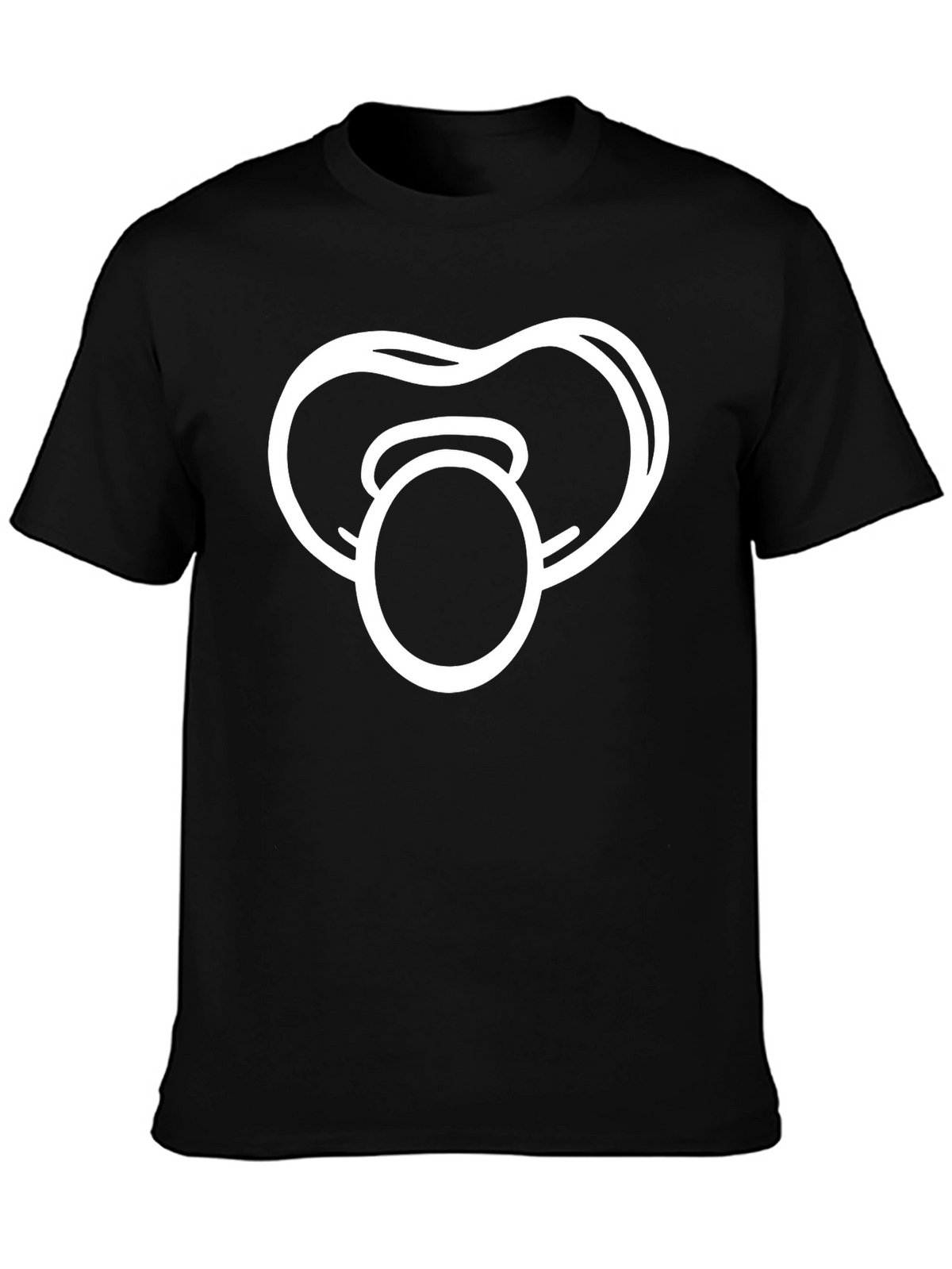 Pacifier Graphic Black T-Shirt